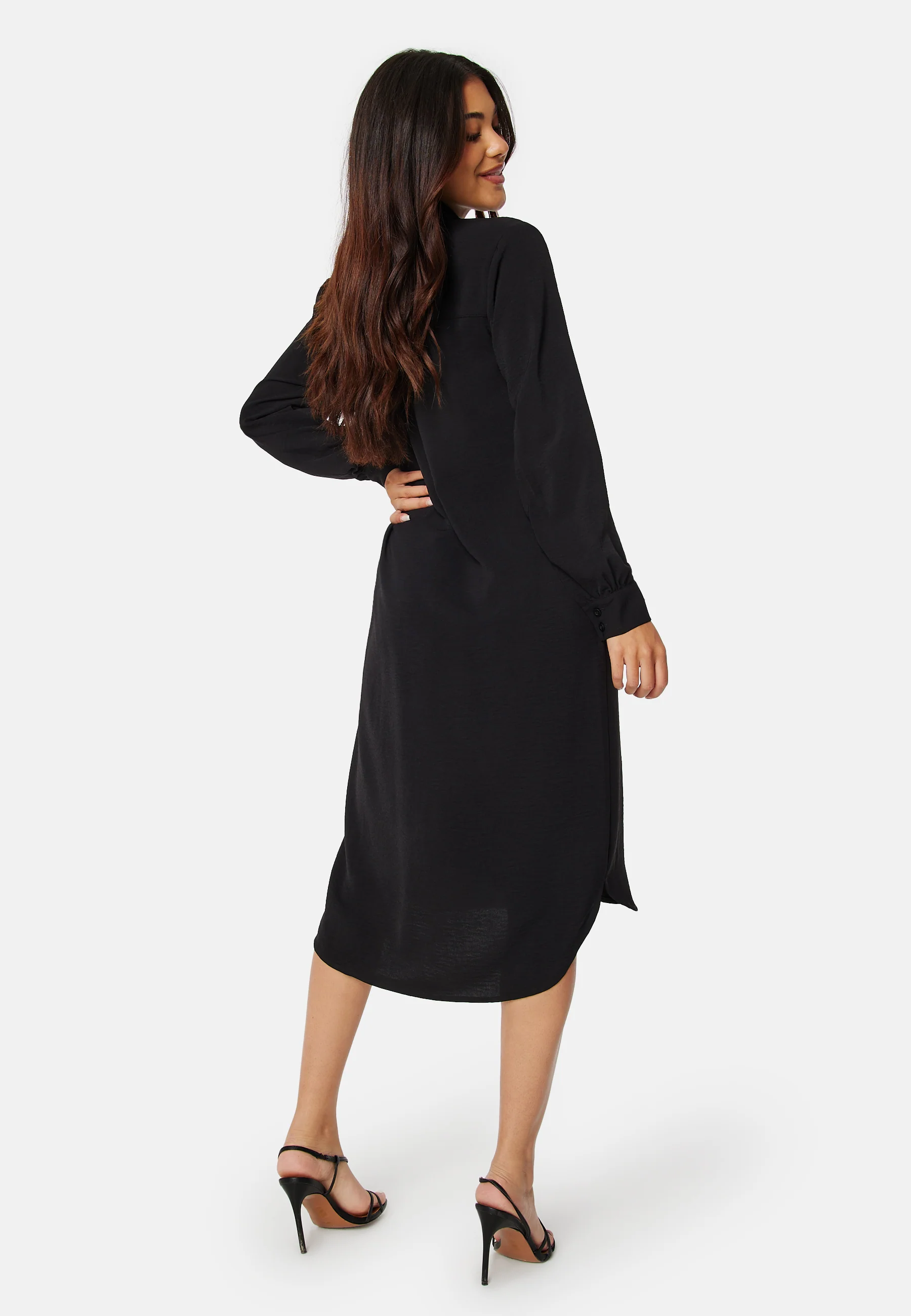 Relaxed L/S Shirt Dress - Image 3