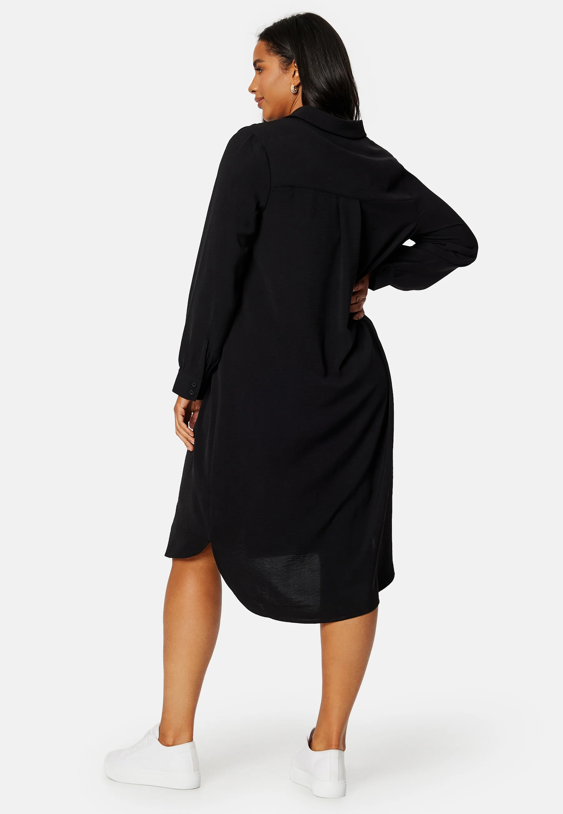 Relaxed L/S Shirt Dress - Image 7
