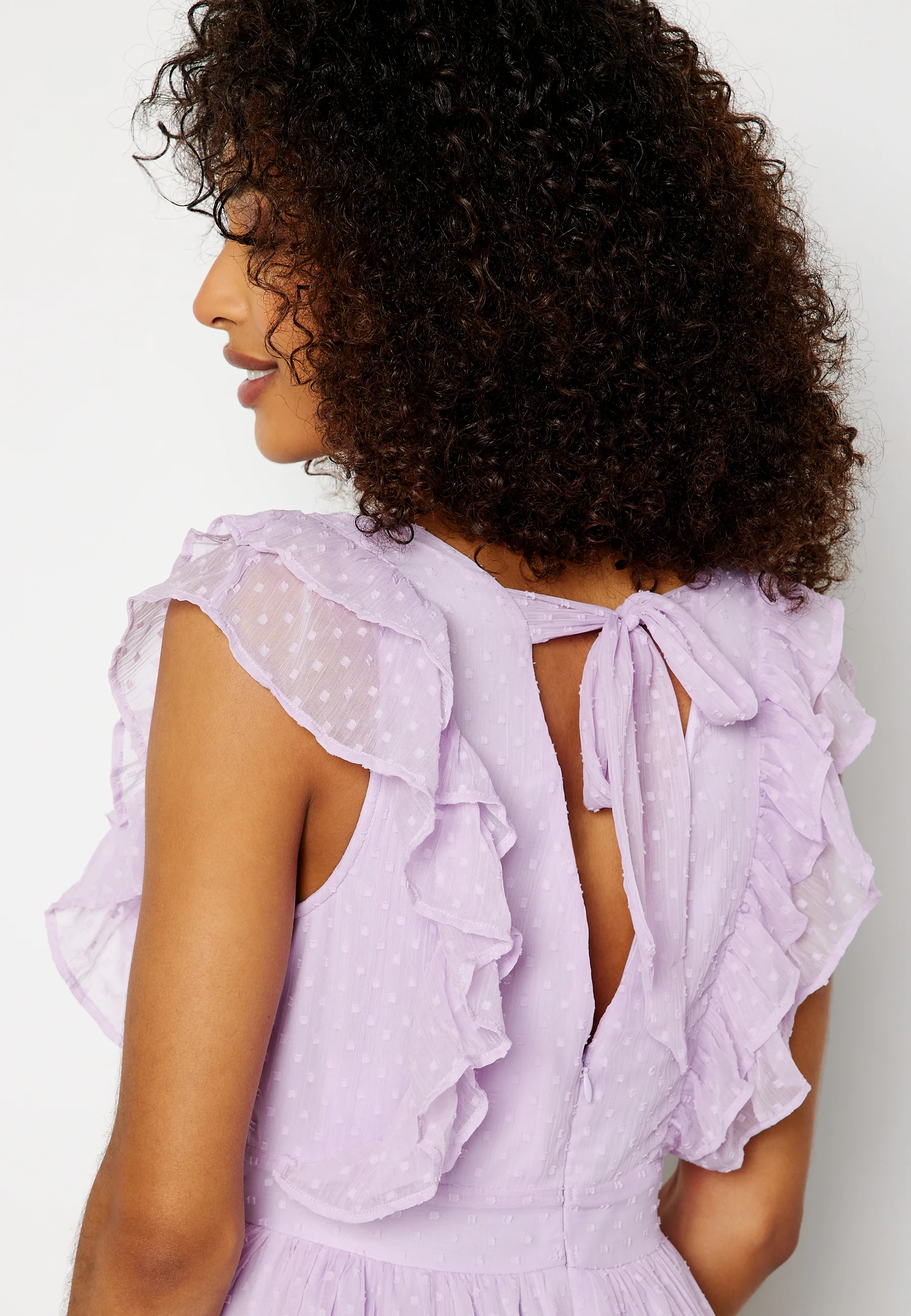 Renata V-neck S/L Ankle Dress - Image 4