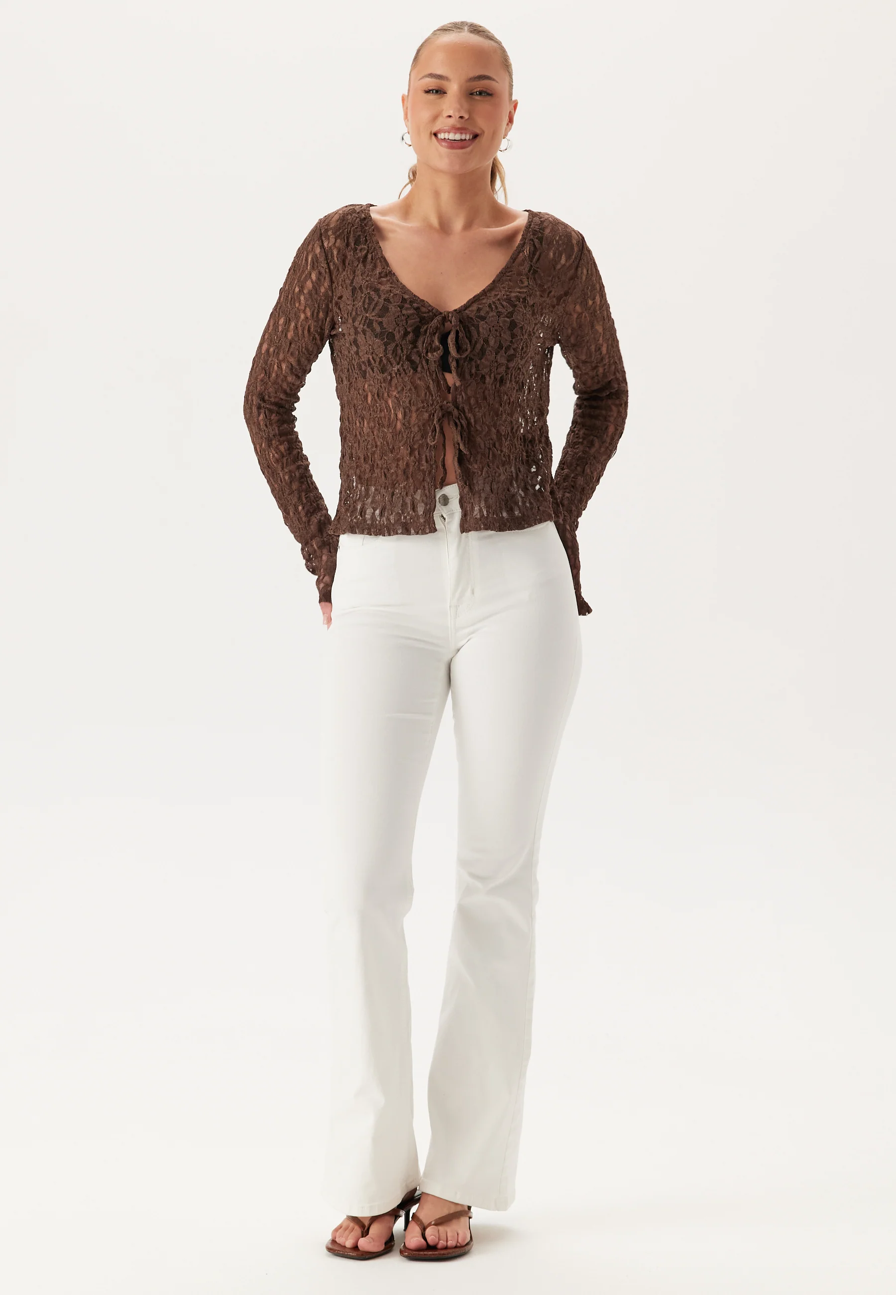 Reversible Lace Cardigan - Image 5