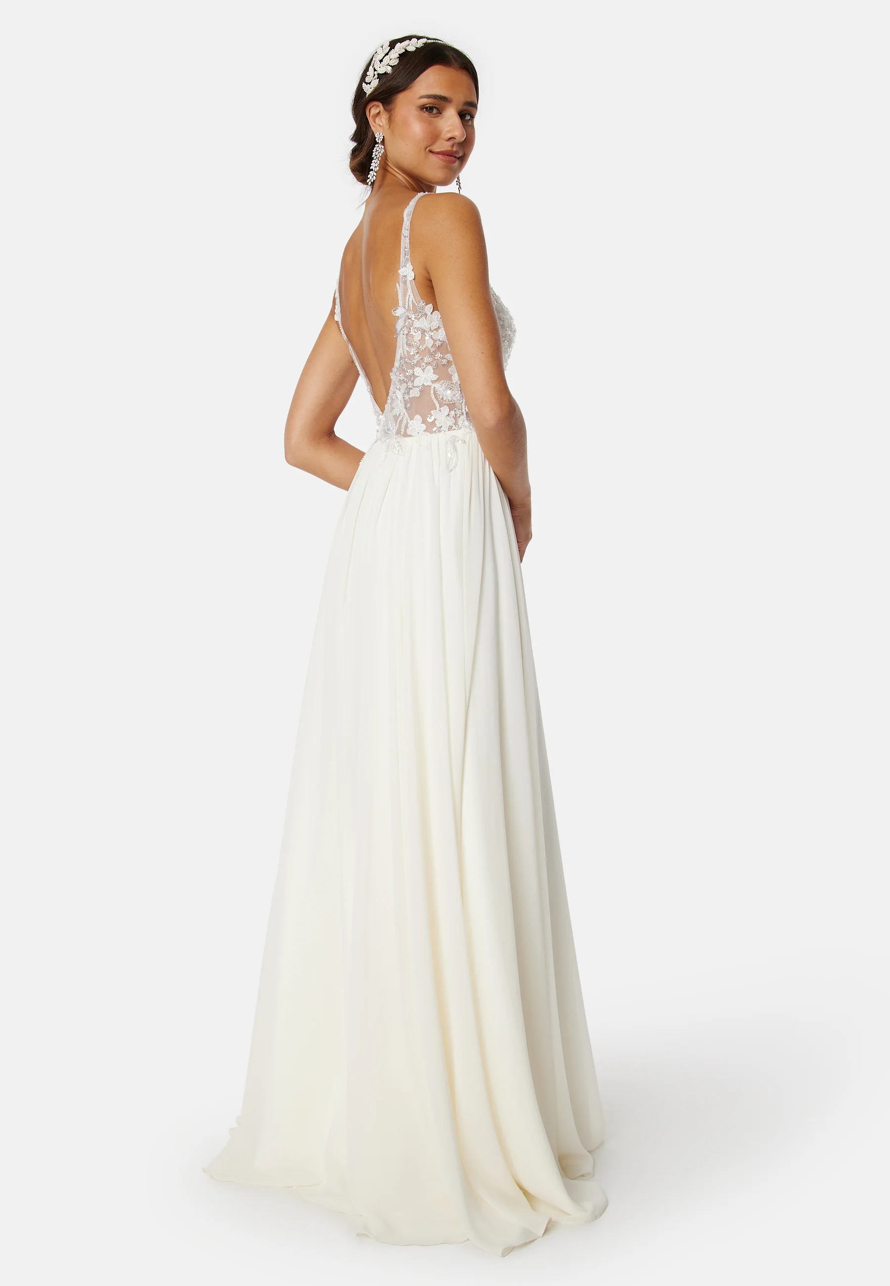 Rhinestone Chiffon Dress - Image 2