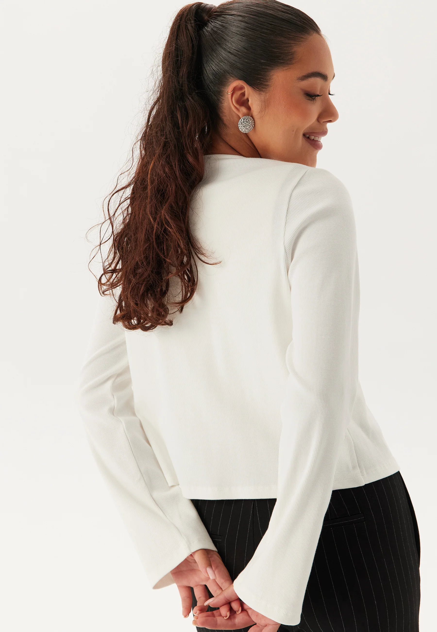 Rib Bow Cardigan - Image 2