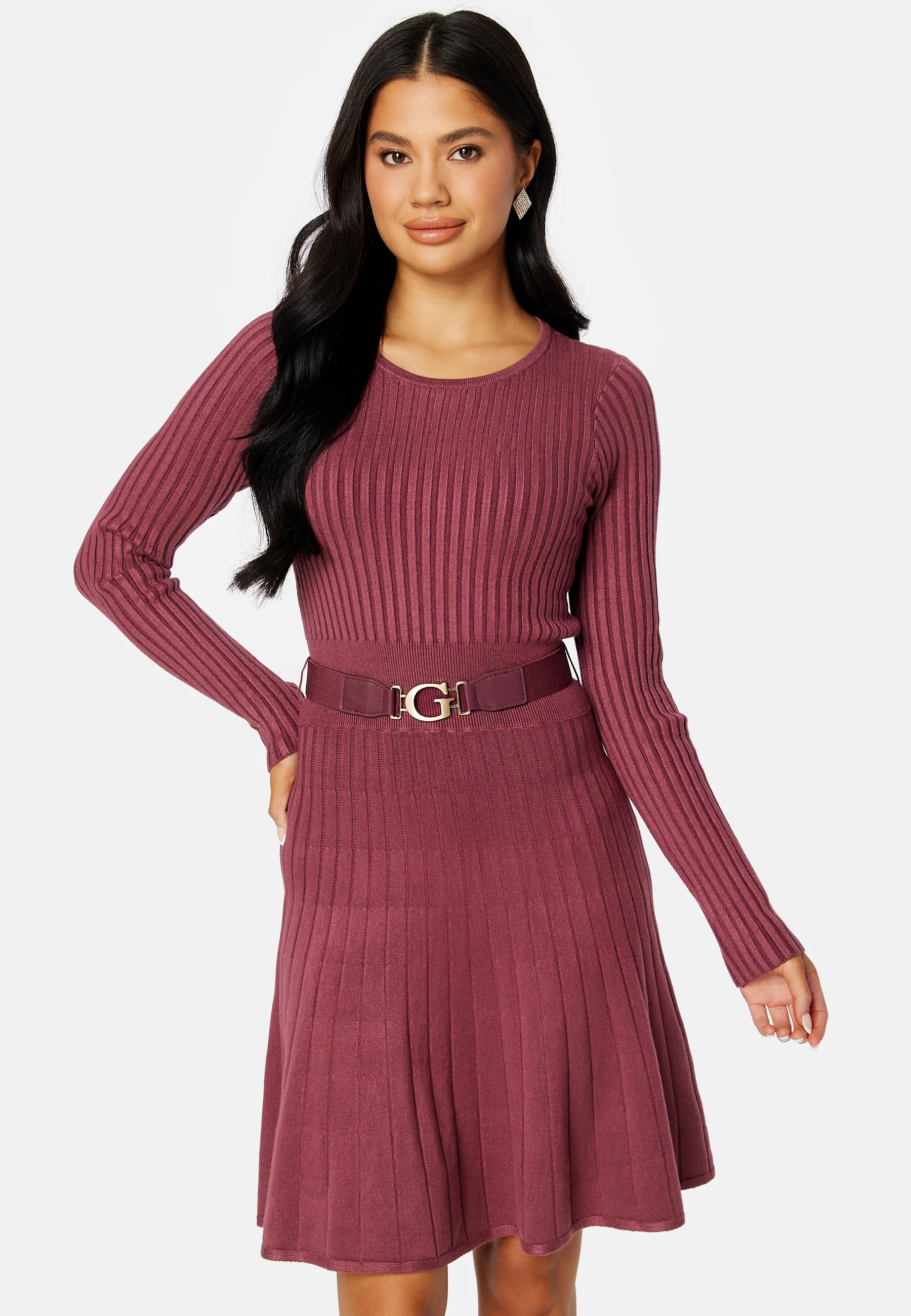 Rib Pleated Paige Dress - Image 2
