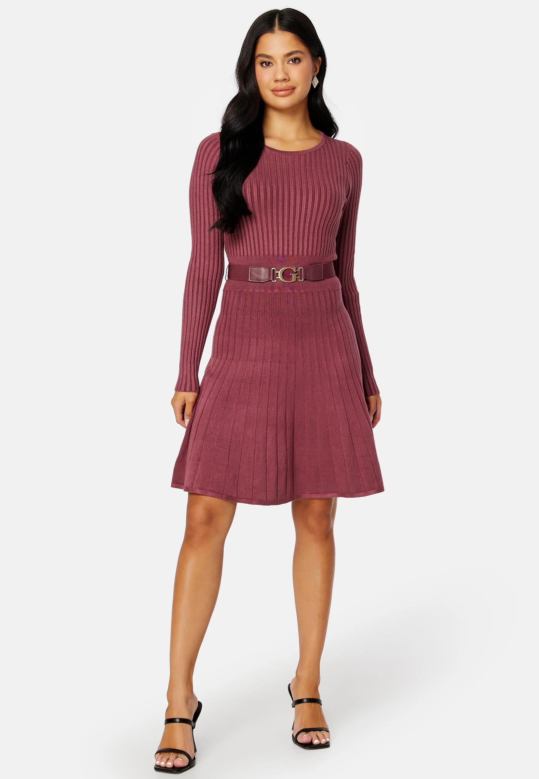 Rib Pleated Paige Dress - Image 3