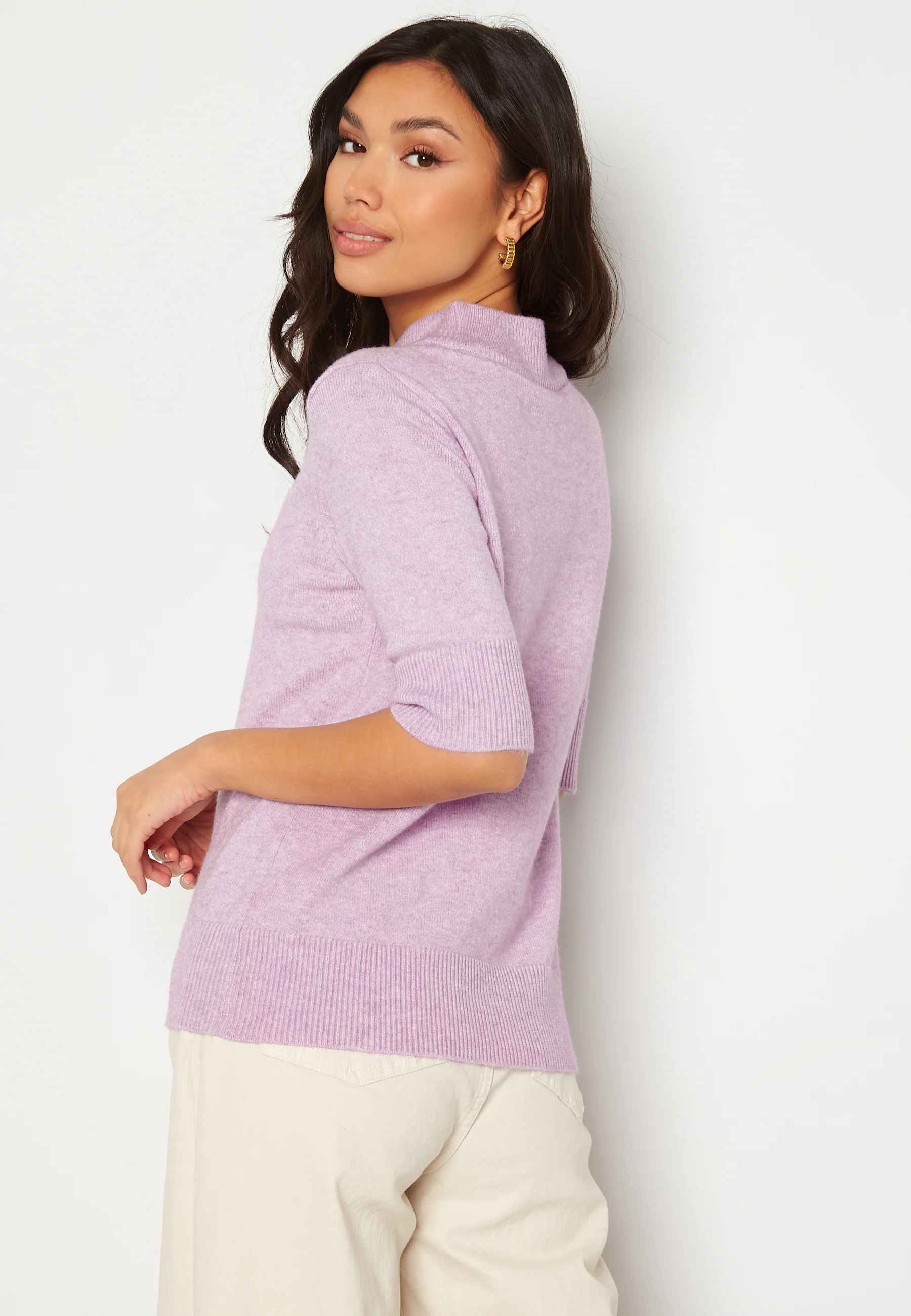 Ril Crew Neck 2/4 Knit Top - Image 3