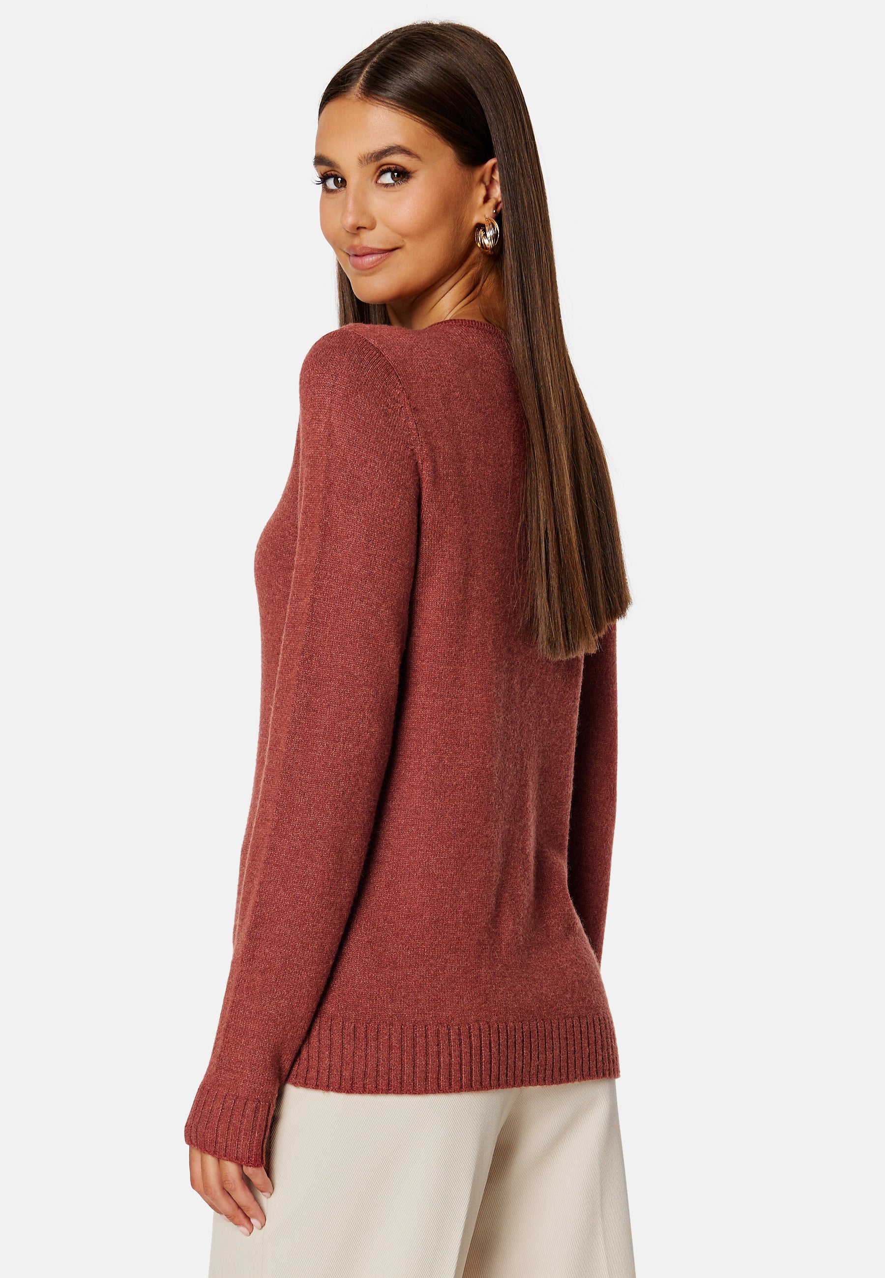 Ril L/S V-neck Knit Top - Image 3