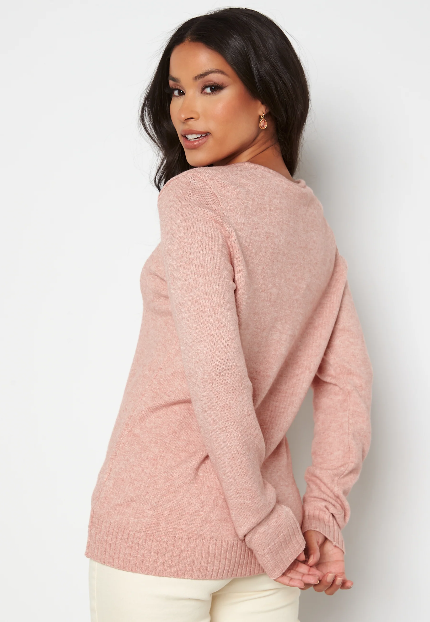 Ril L/S V-neck Knit Top - Image 3