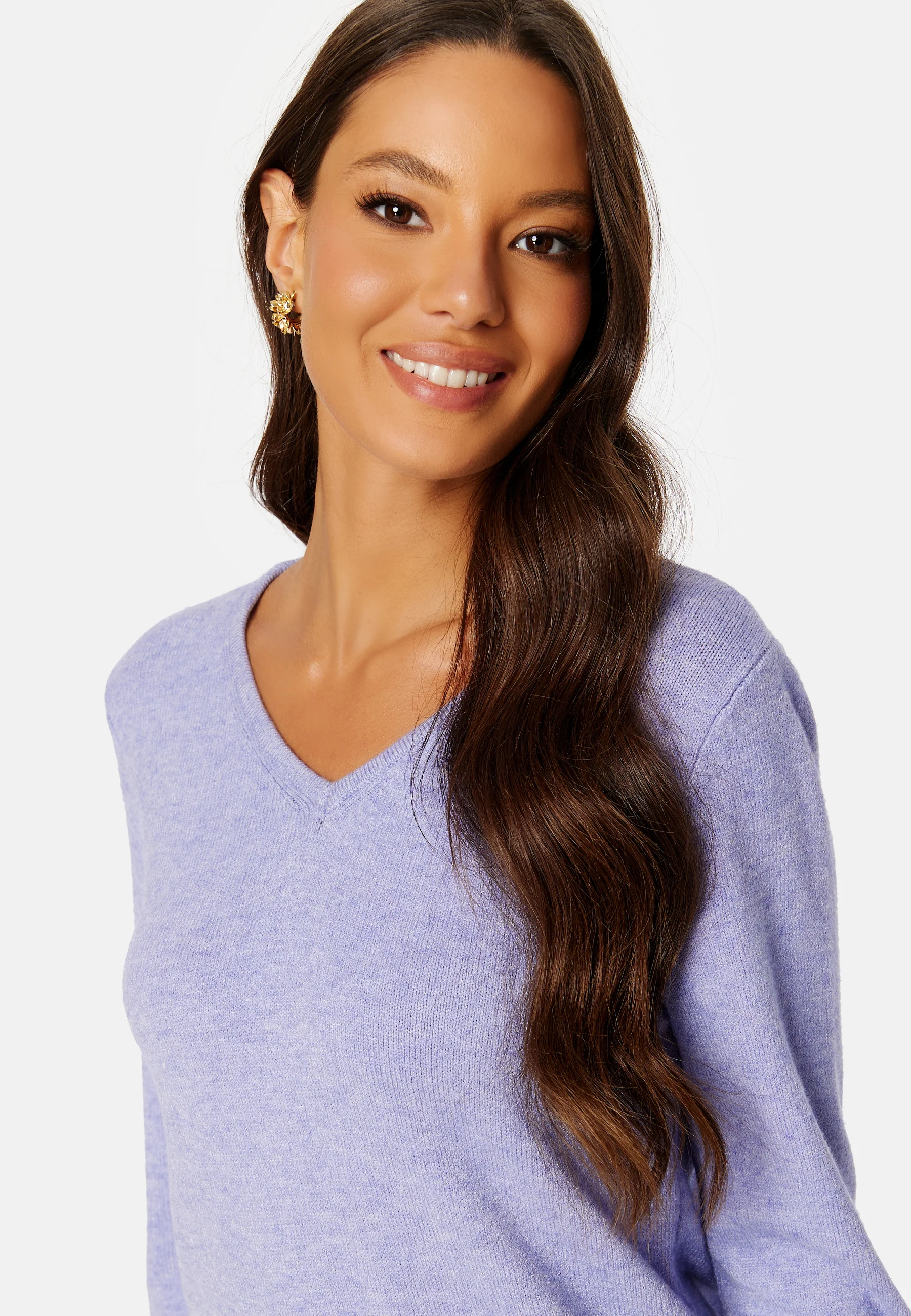 Ril L/S V-neck Knit Top - Image 4