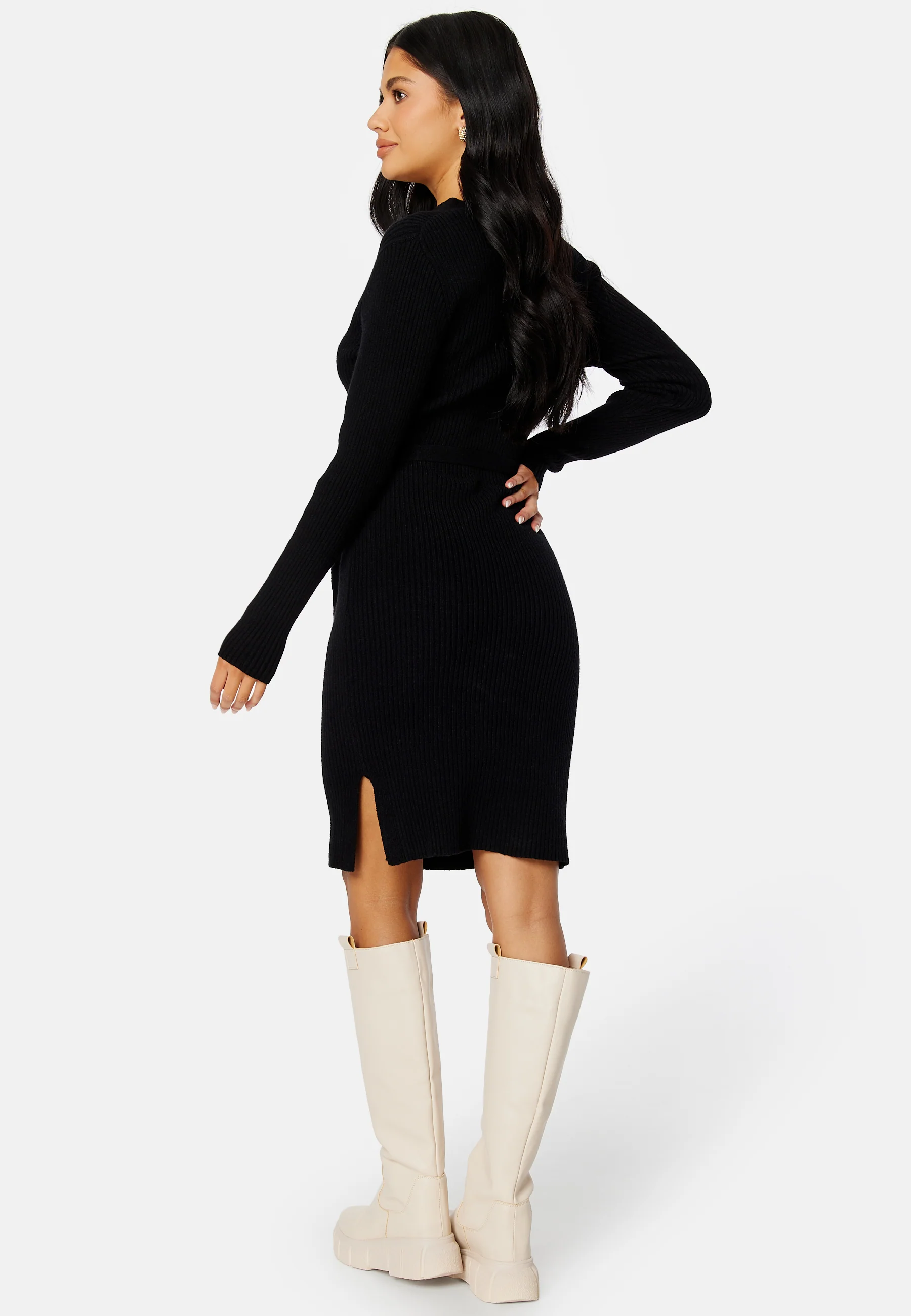 Ril Wrap L/S Knit Dress - Image 3