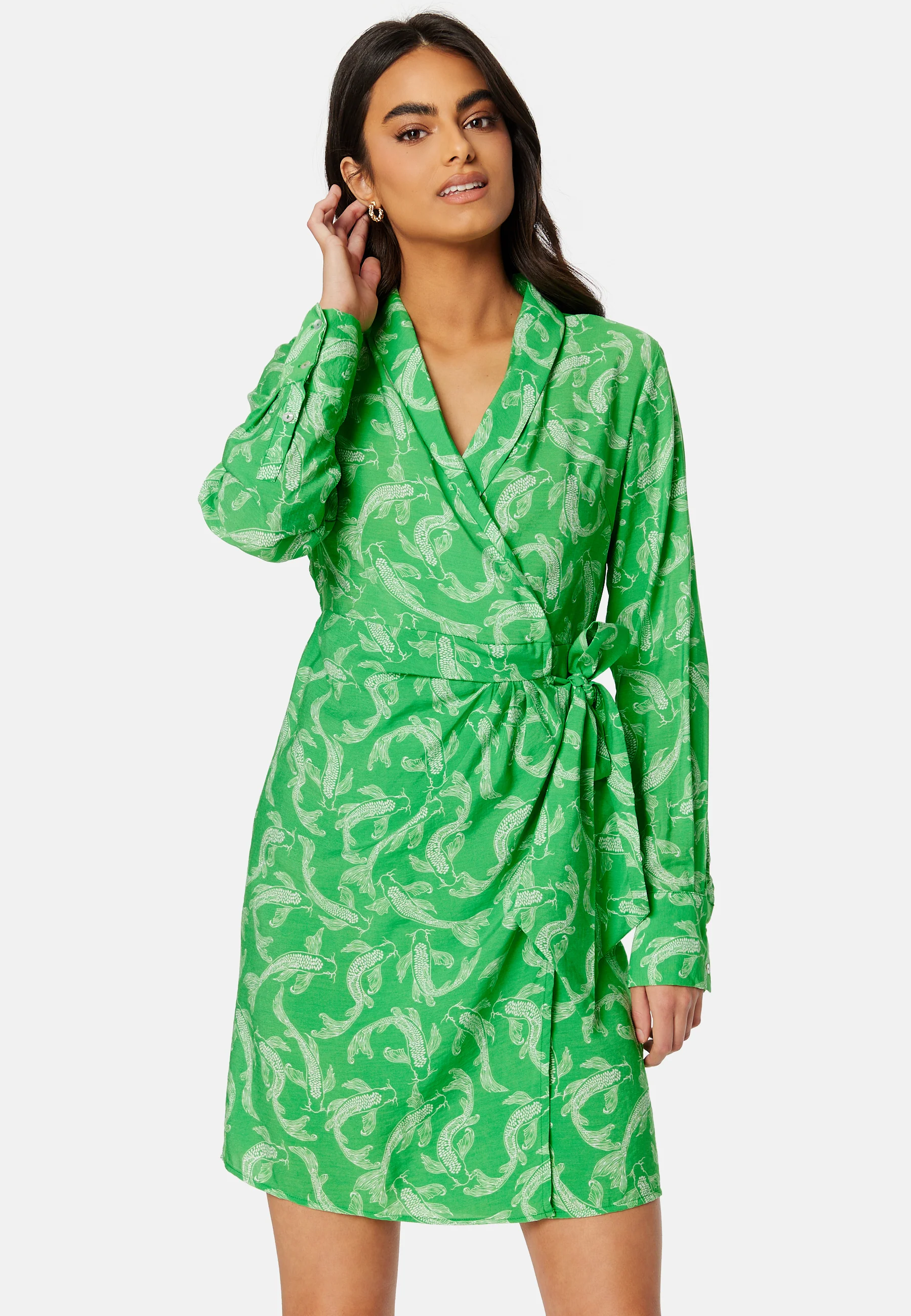 Rio L/S Wrap Dress - Image 2