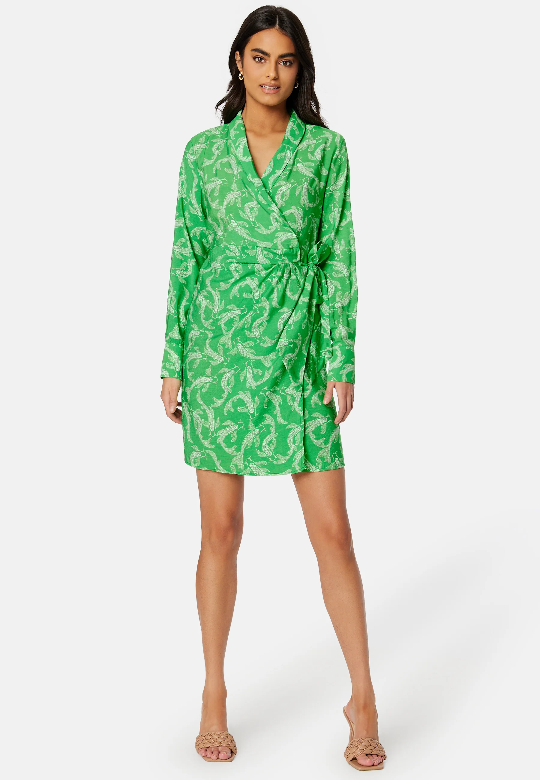 Rio L/S Wrap Dress - Image 3