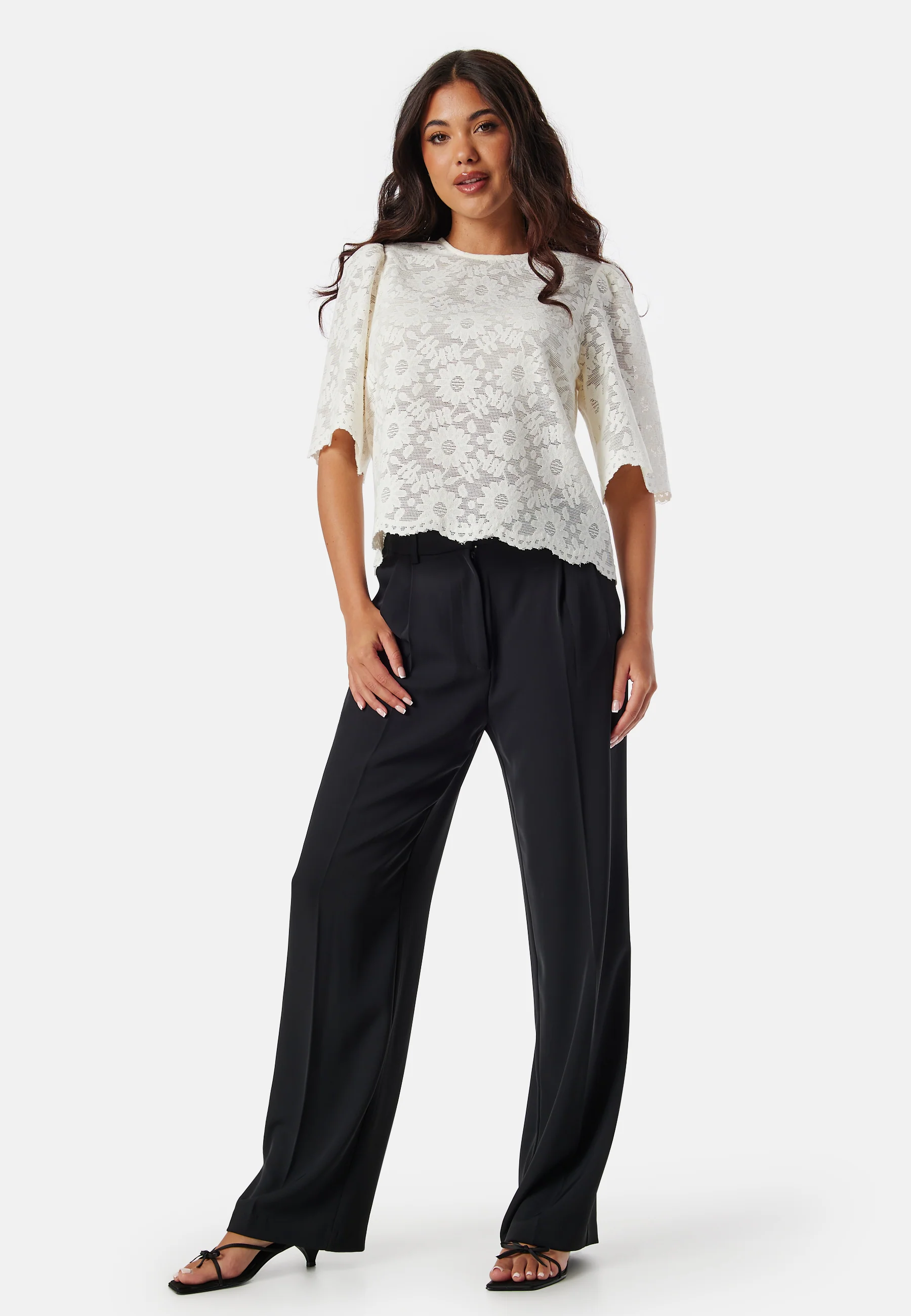 Round Neck Lace Blouse - Image 3