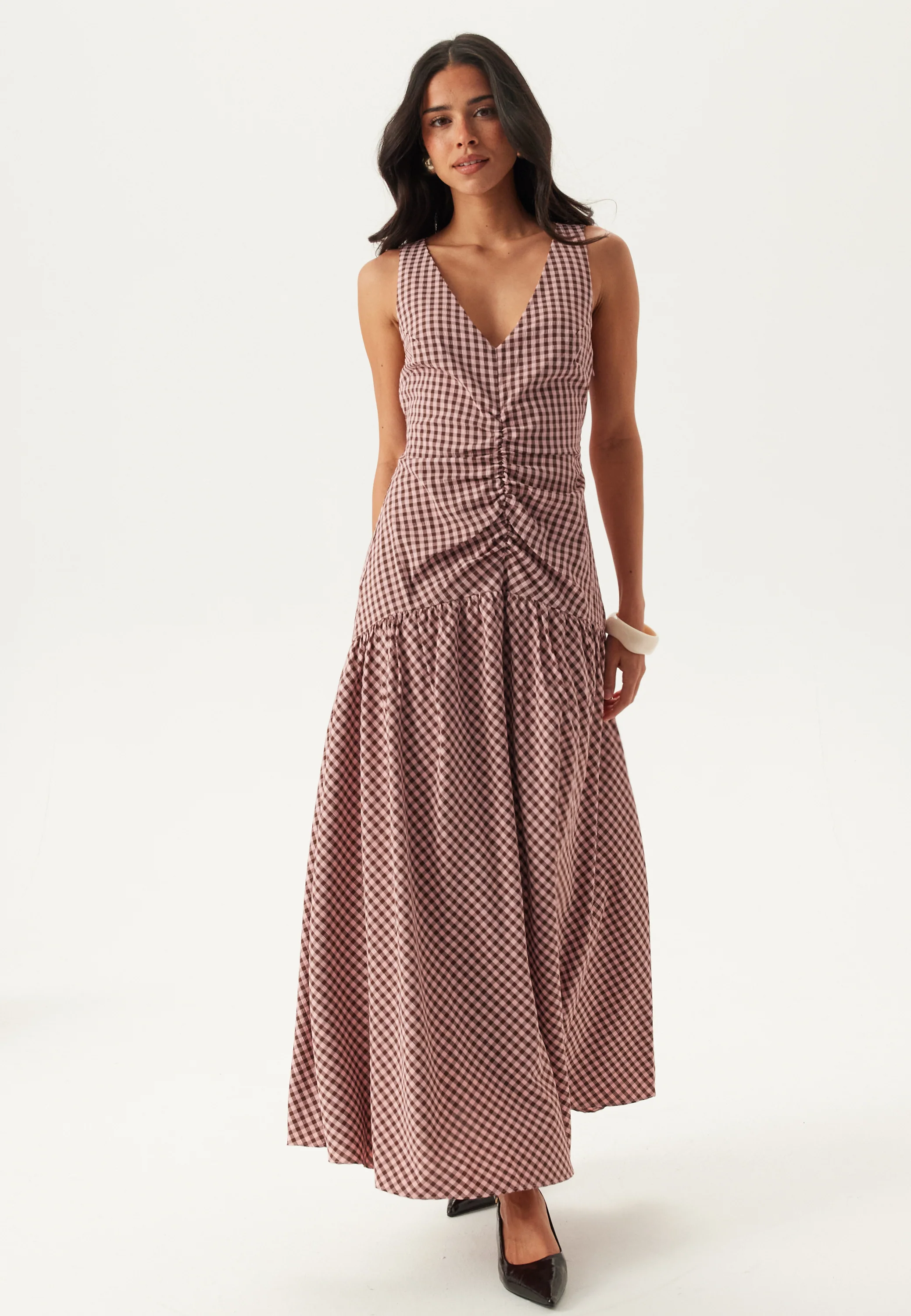 Ruched Front Ankle Dress - Image 2