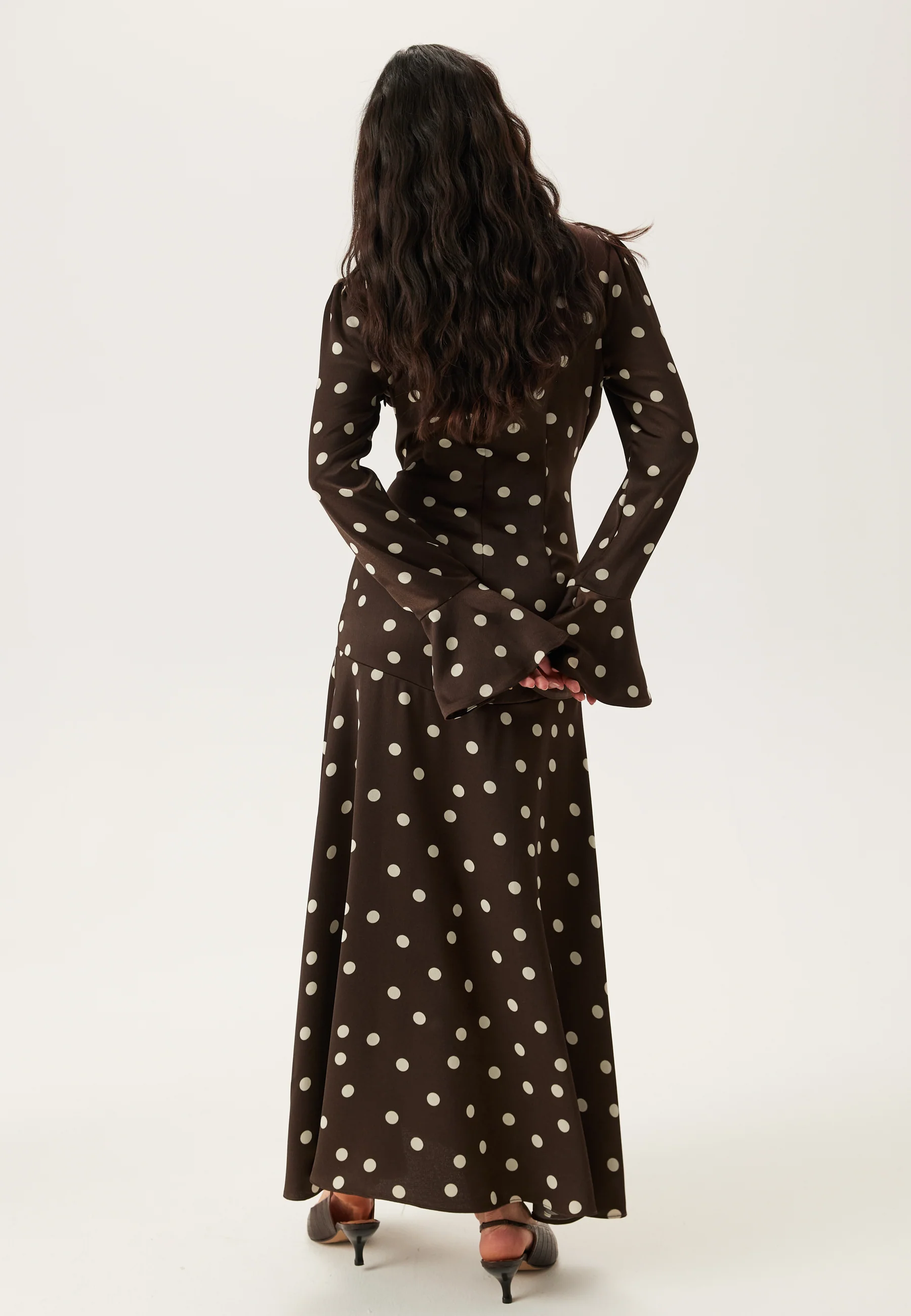 Ruched Front Midi Dress - Image 4