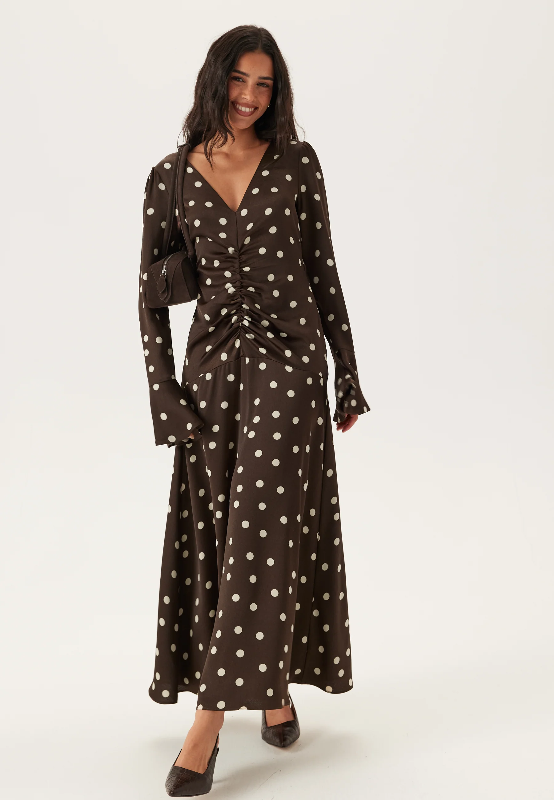 Ruched Front Midi Dress - Image 6