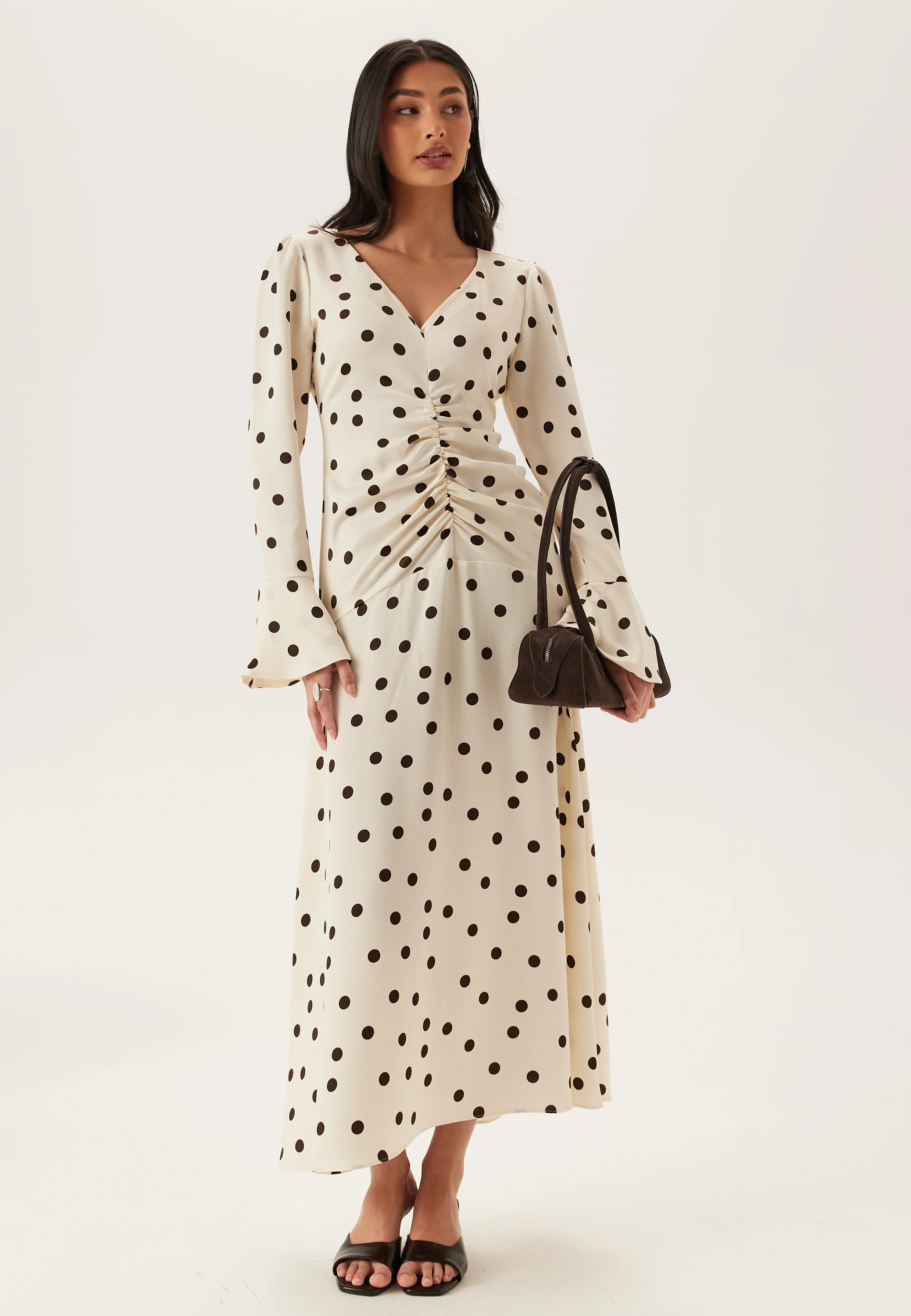 Ruched Front Midi Dress - Image 5