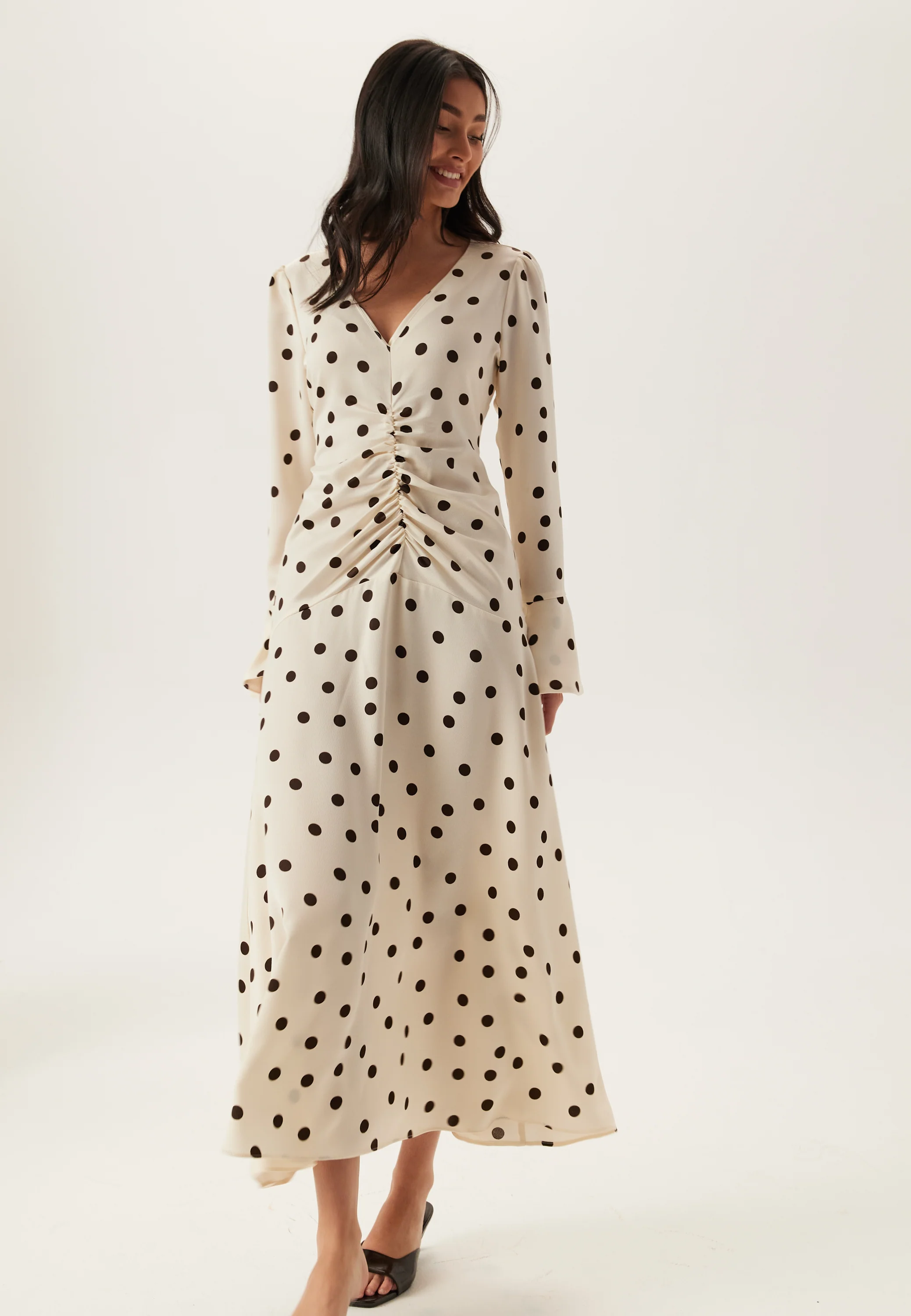 Ruched Front Midi Dress - Image 6
