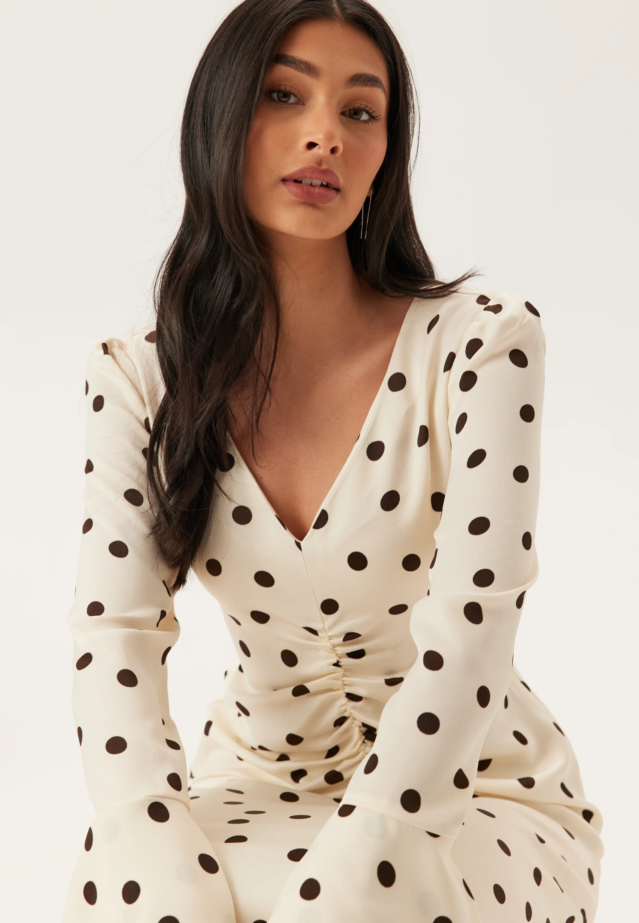 Ruched Front Midi Dress - Image 8