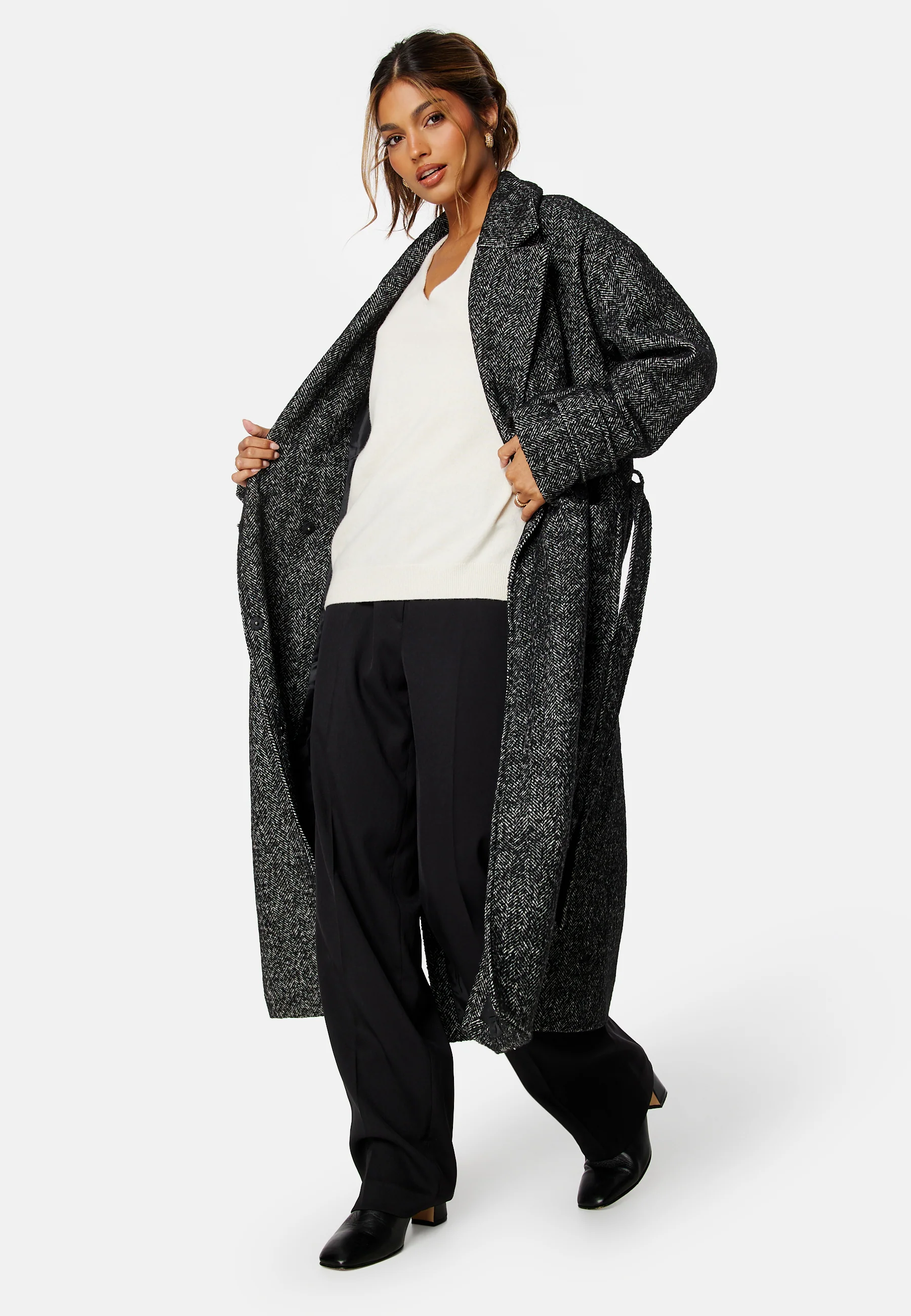 Rue Oversized Wool Blend Coat - Image 5