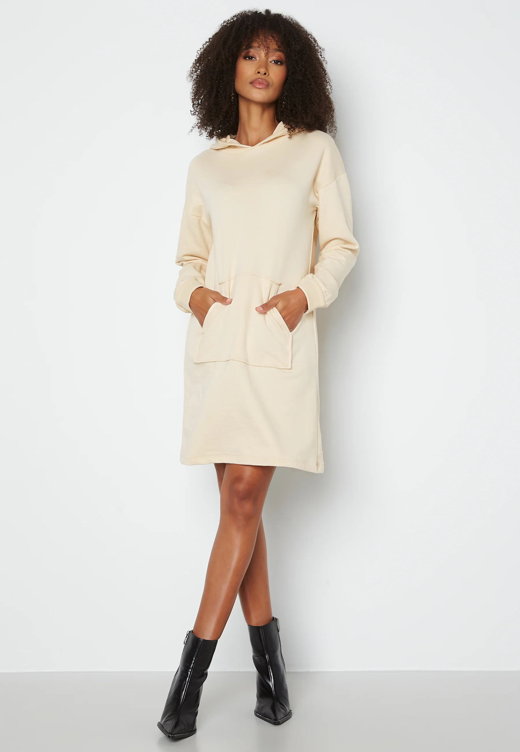 Rust L/S Sweat Dress - Image 2
