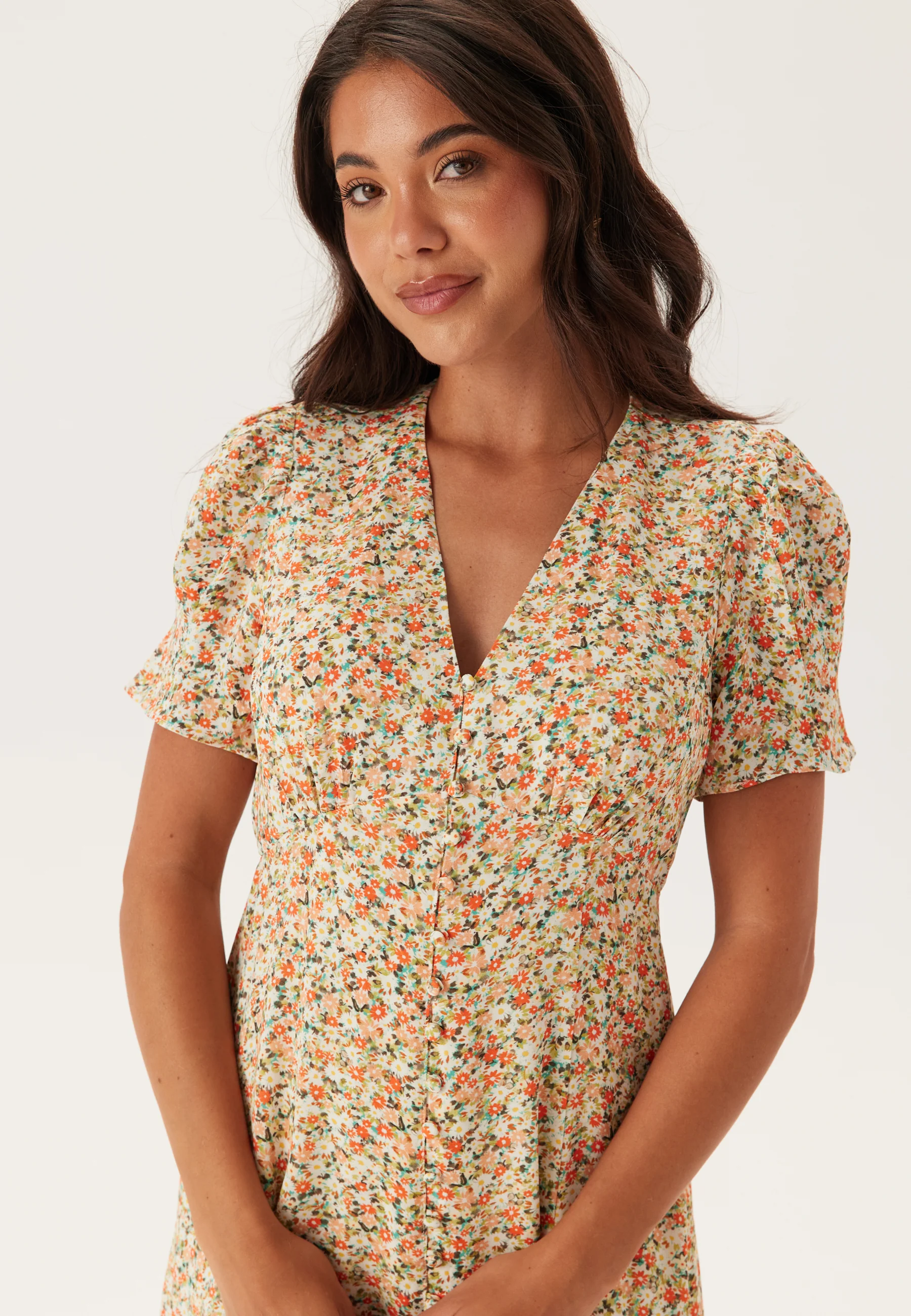 Safira Printed Midi Sun Dress - Image 4