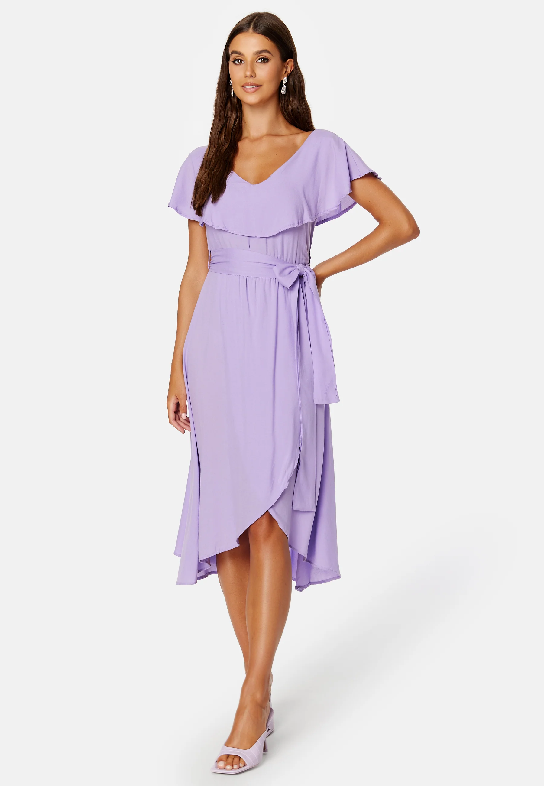 Saga Flounce Wrap Dress - Image 2