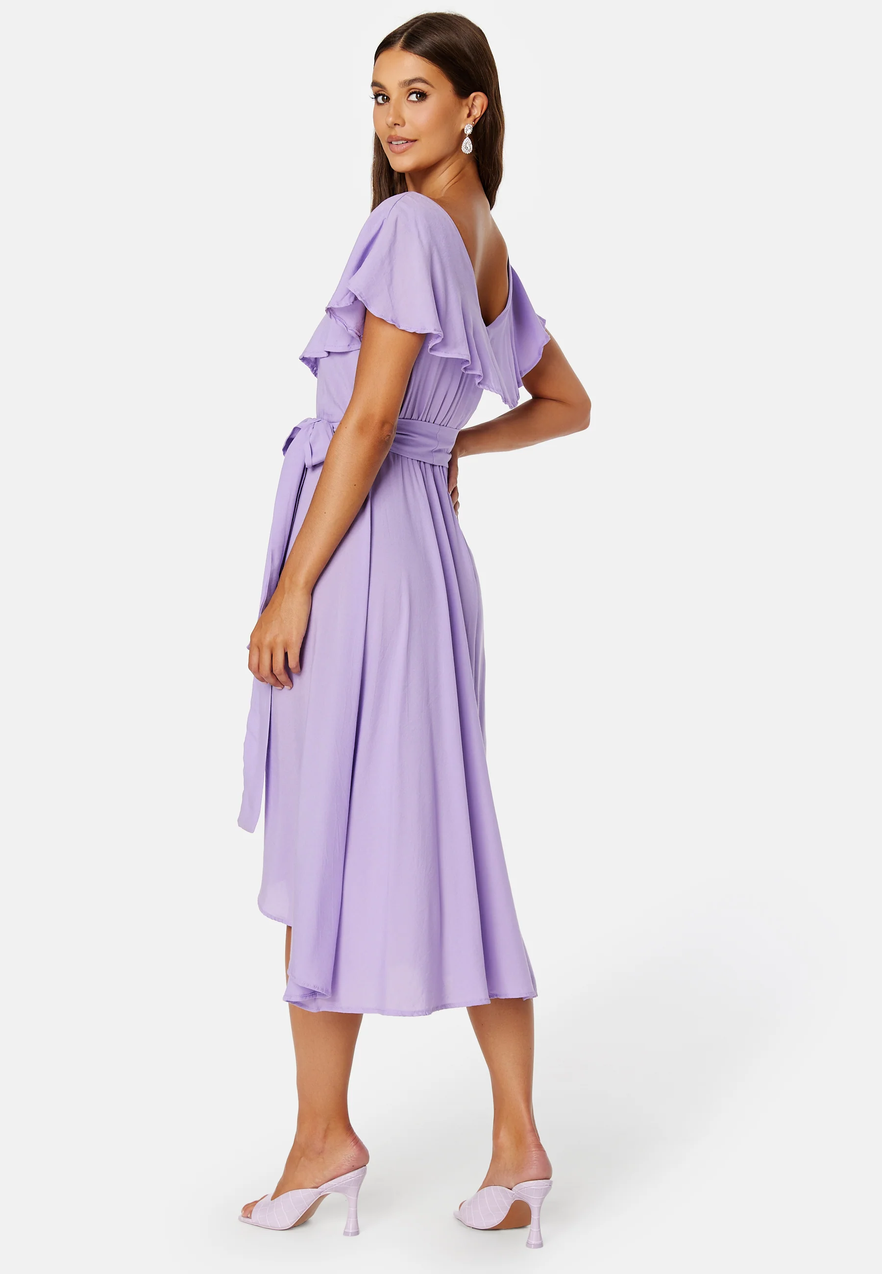 Saga Flounce Wrap Dress - Image 3