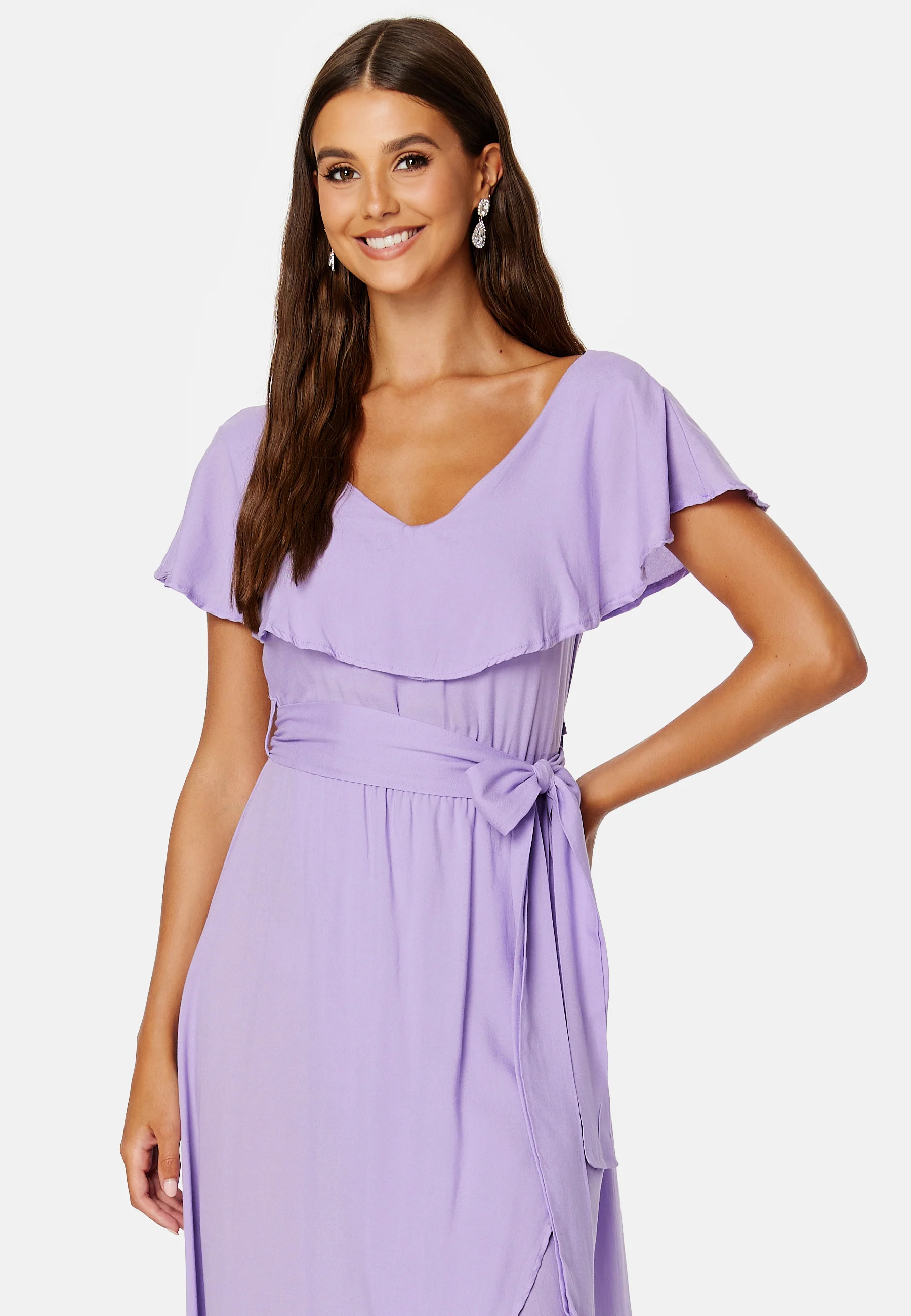 Saga Flounce Wrap Dress - Image 4
