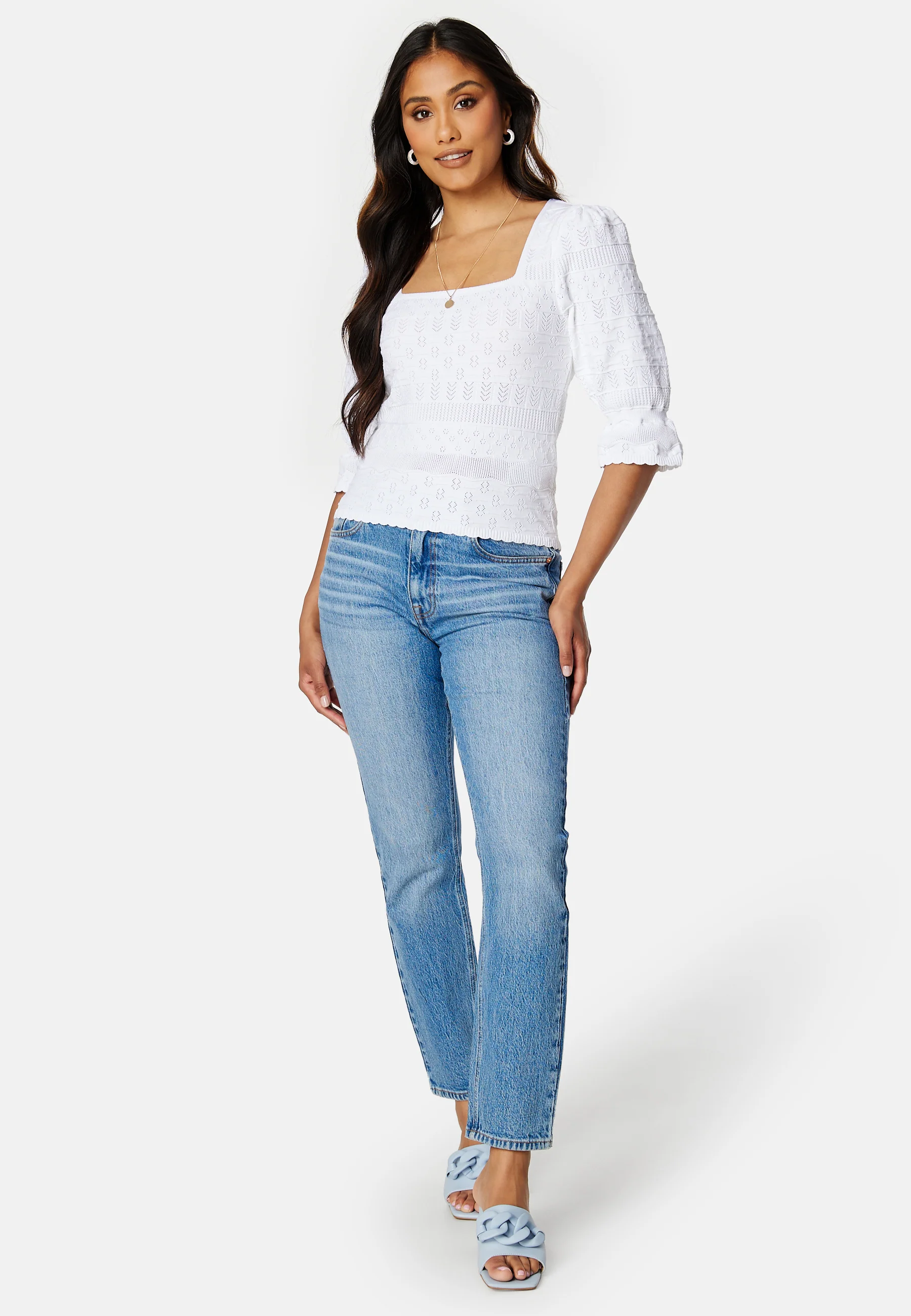 Sandy 2/4 Square Neck Knit - Image 2