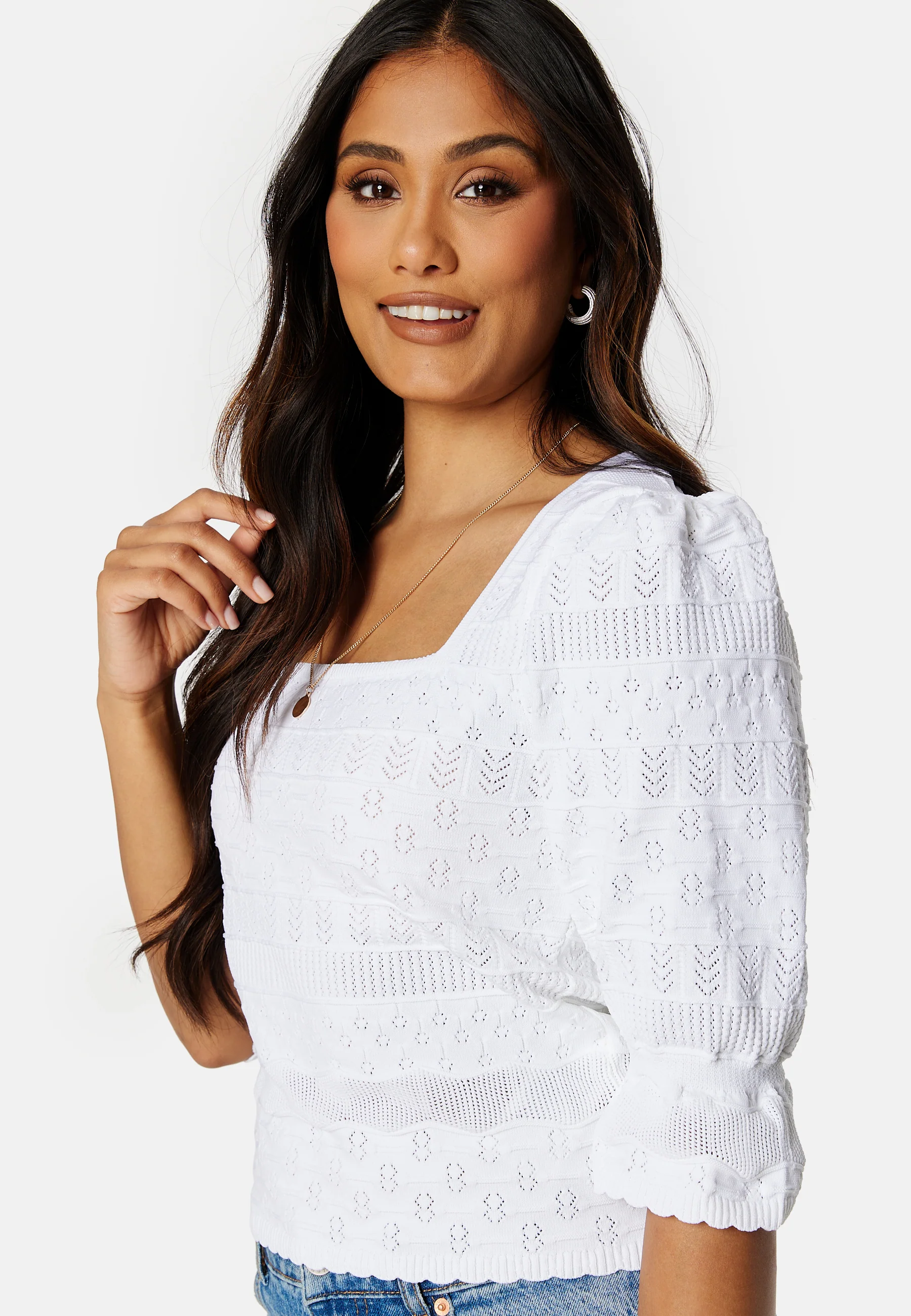 Sandy 2/4 Square Neck Knit - Image 4