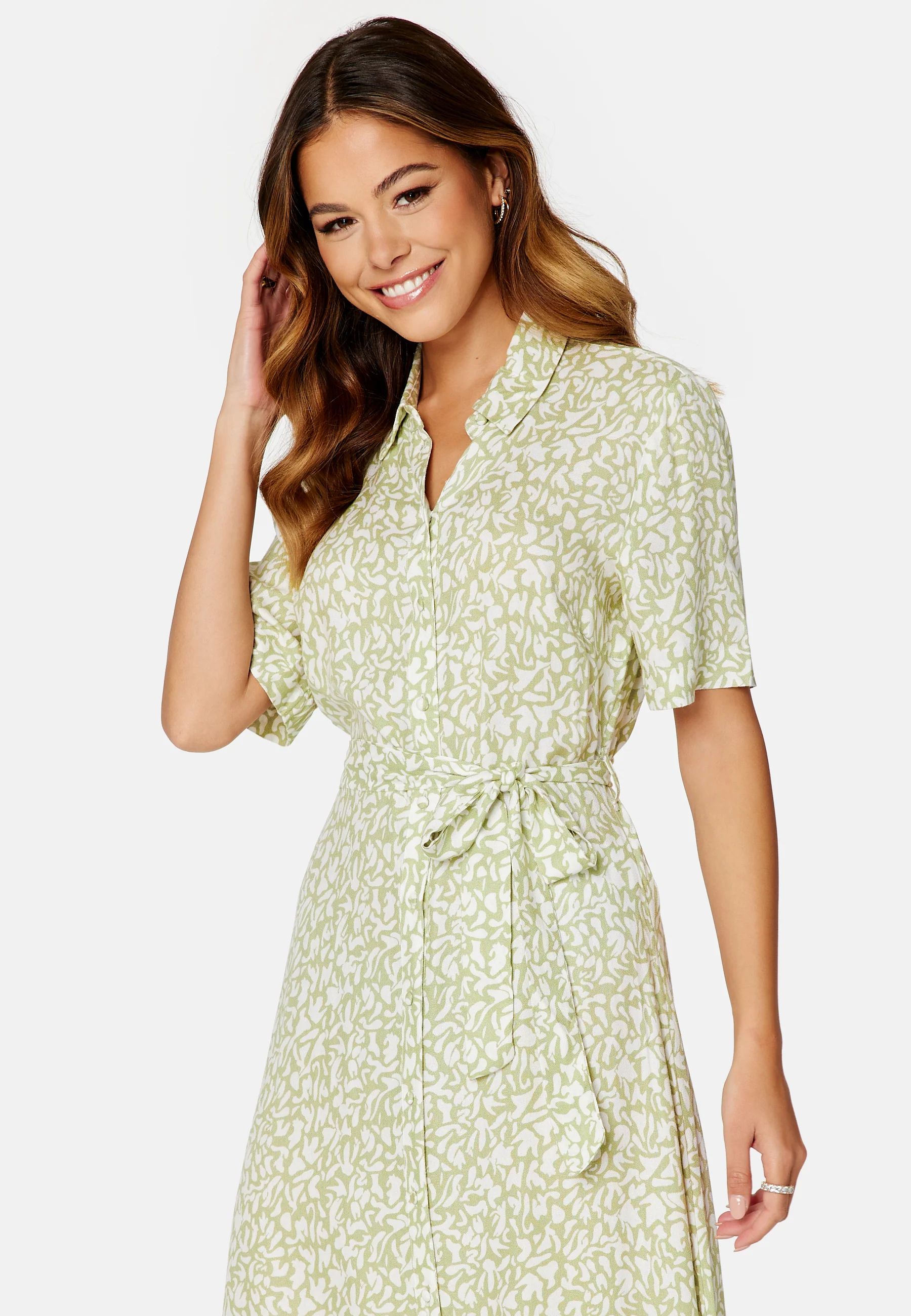 Sanna SS Midi Shirt Dress - Image 3