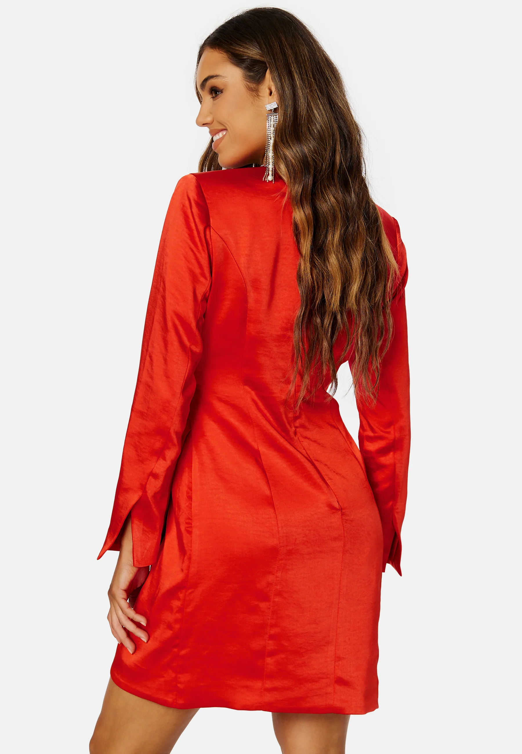 Sannie LS Drape Dress - Image 3