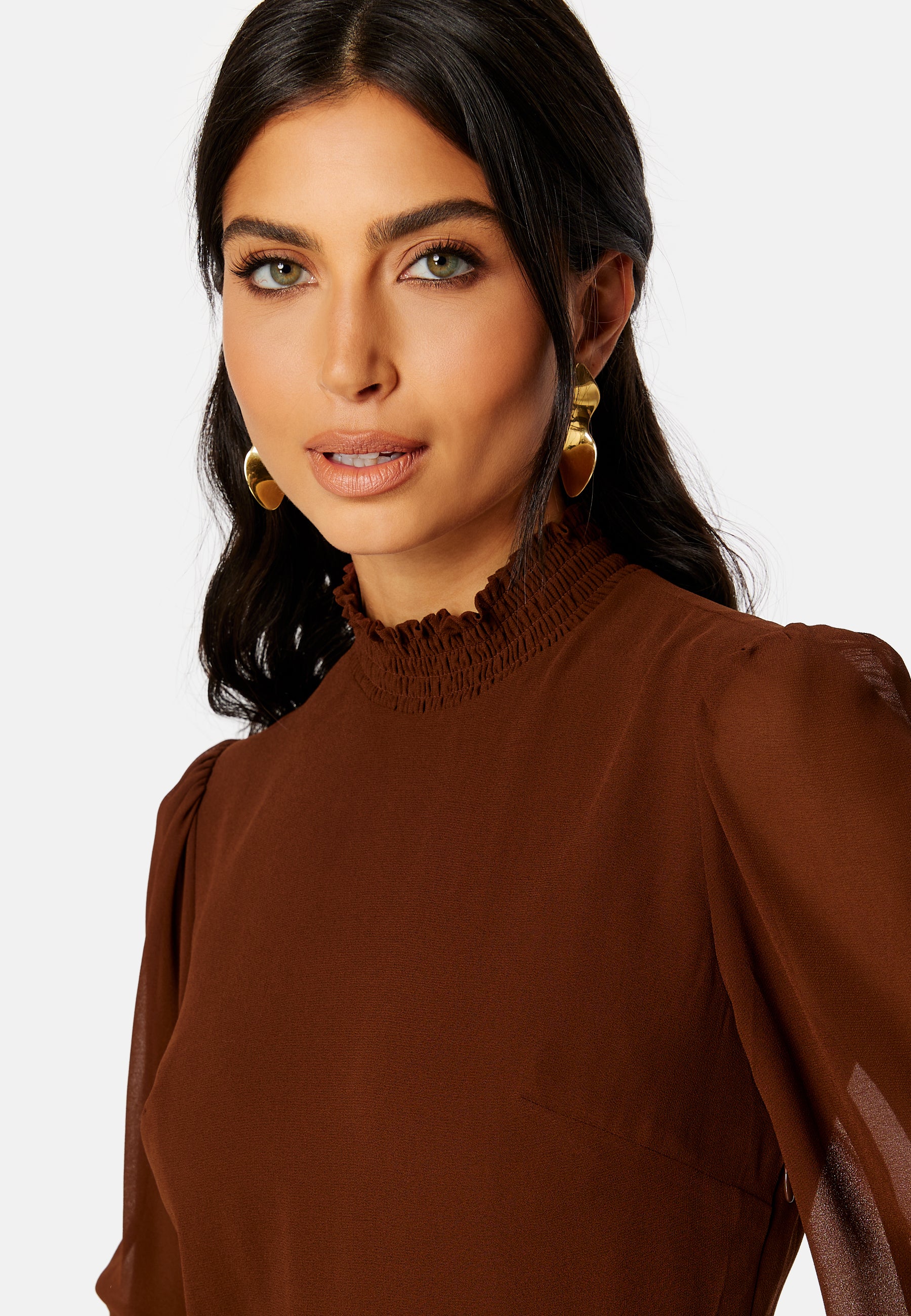 Sasha High Neck Midi Dress - Image 4