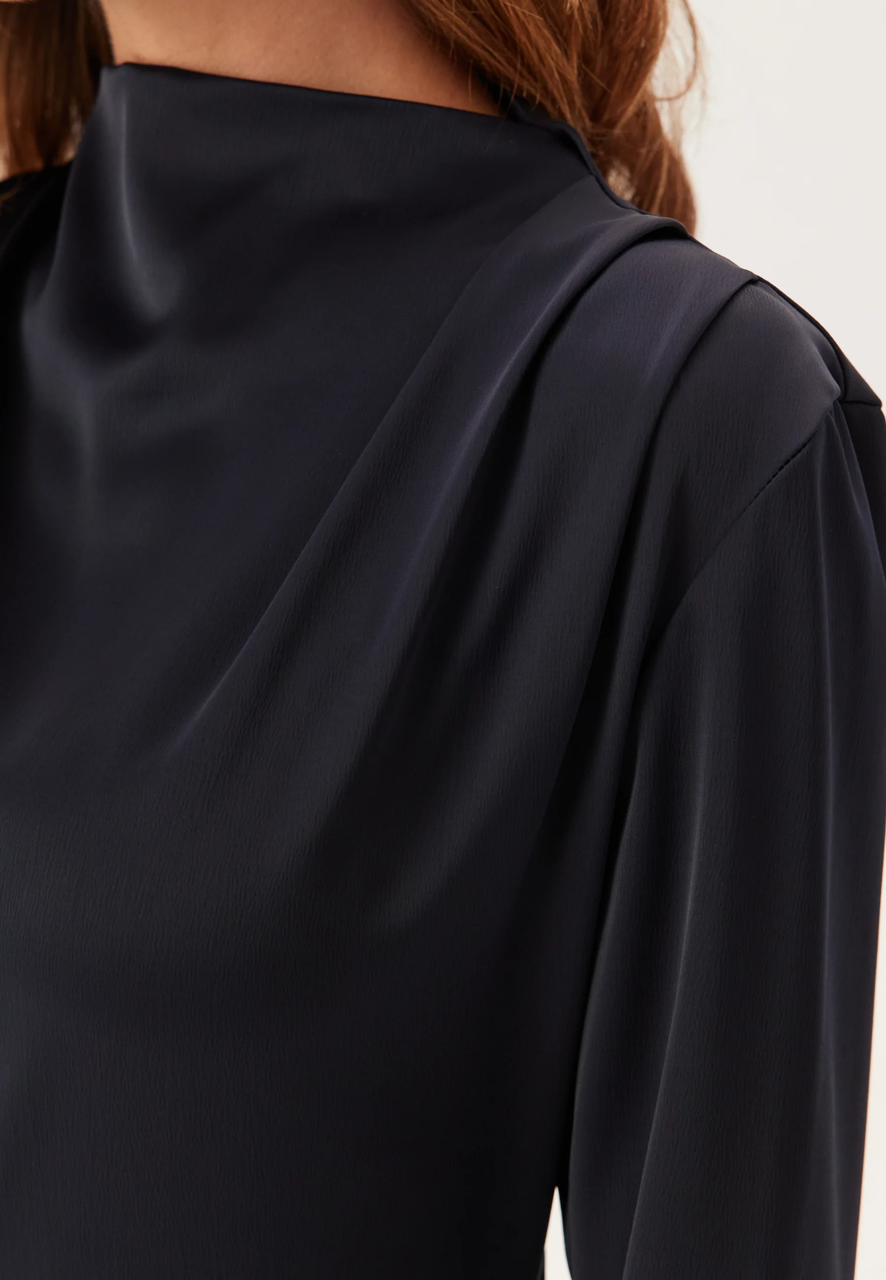 Satin Cowl Neck Midi Dress - Image 6