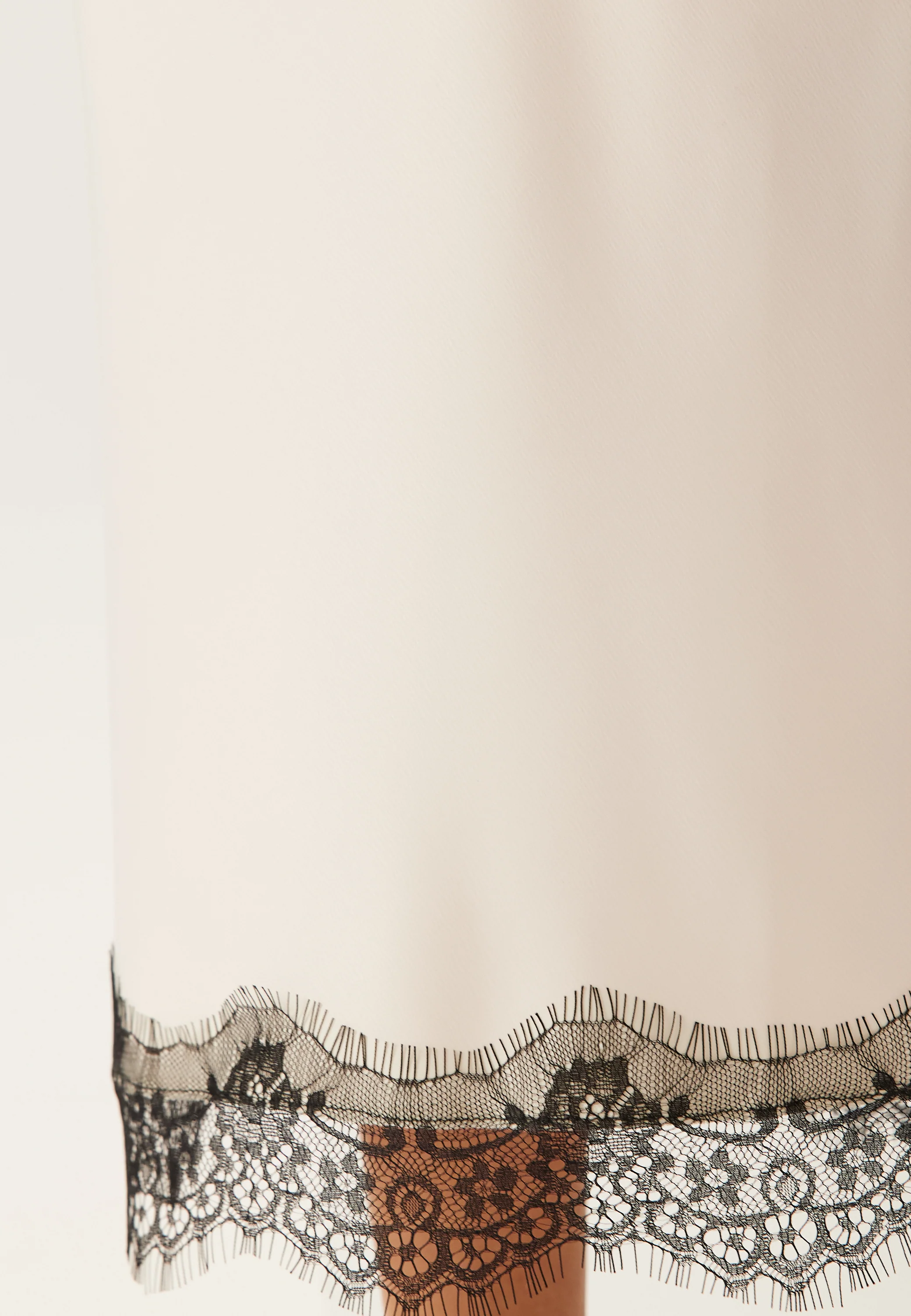 Satin Lace Midi Skirt - Image 5