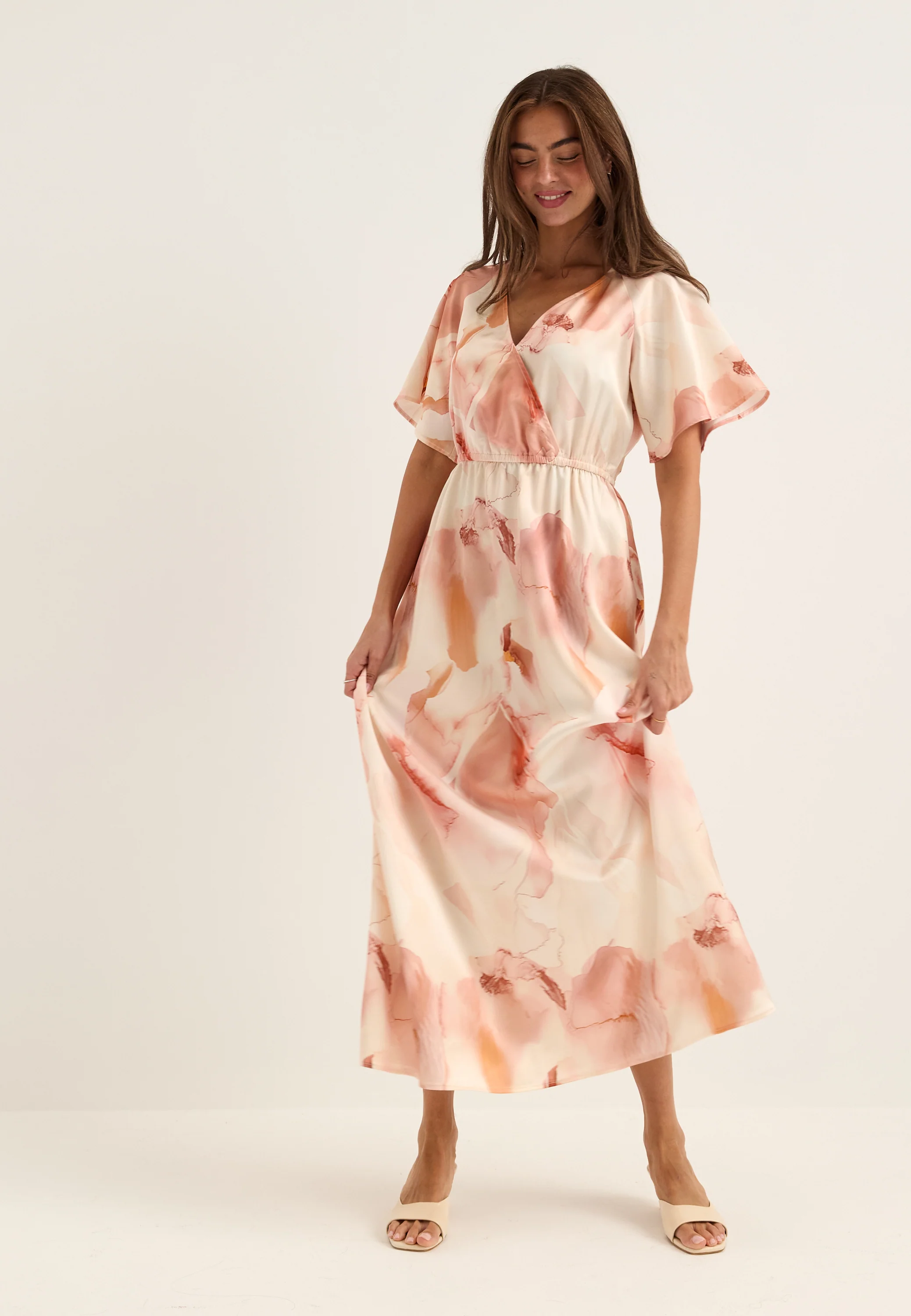 Satin Maxi Dress - Image 2