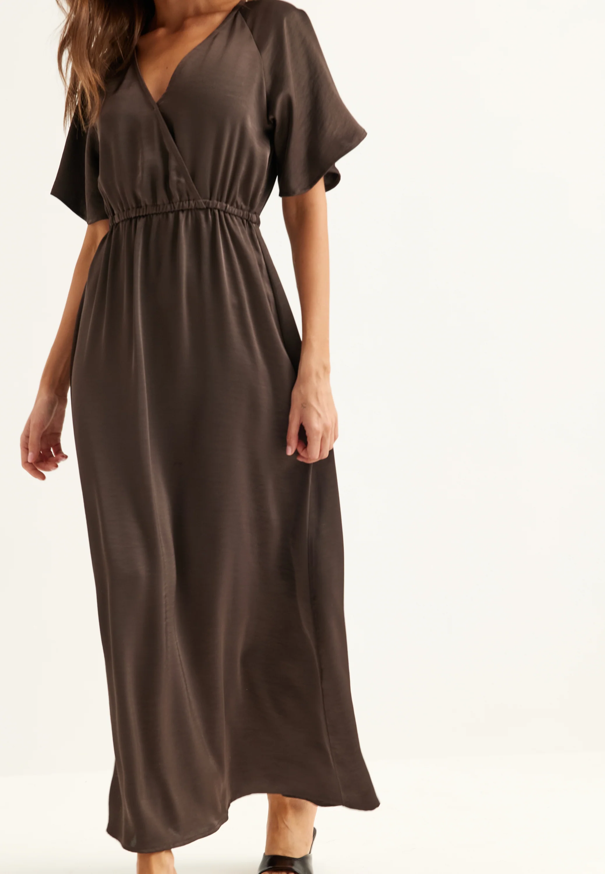Satin Maxi Dress - Image 4