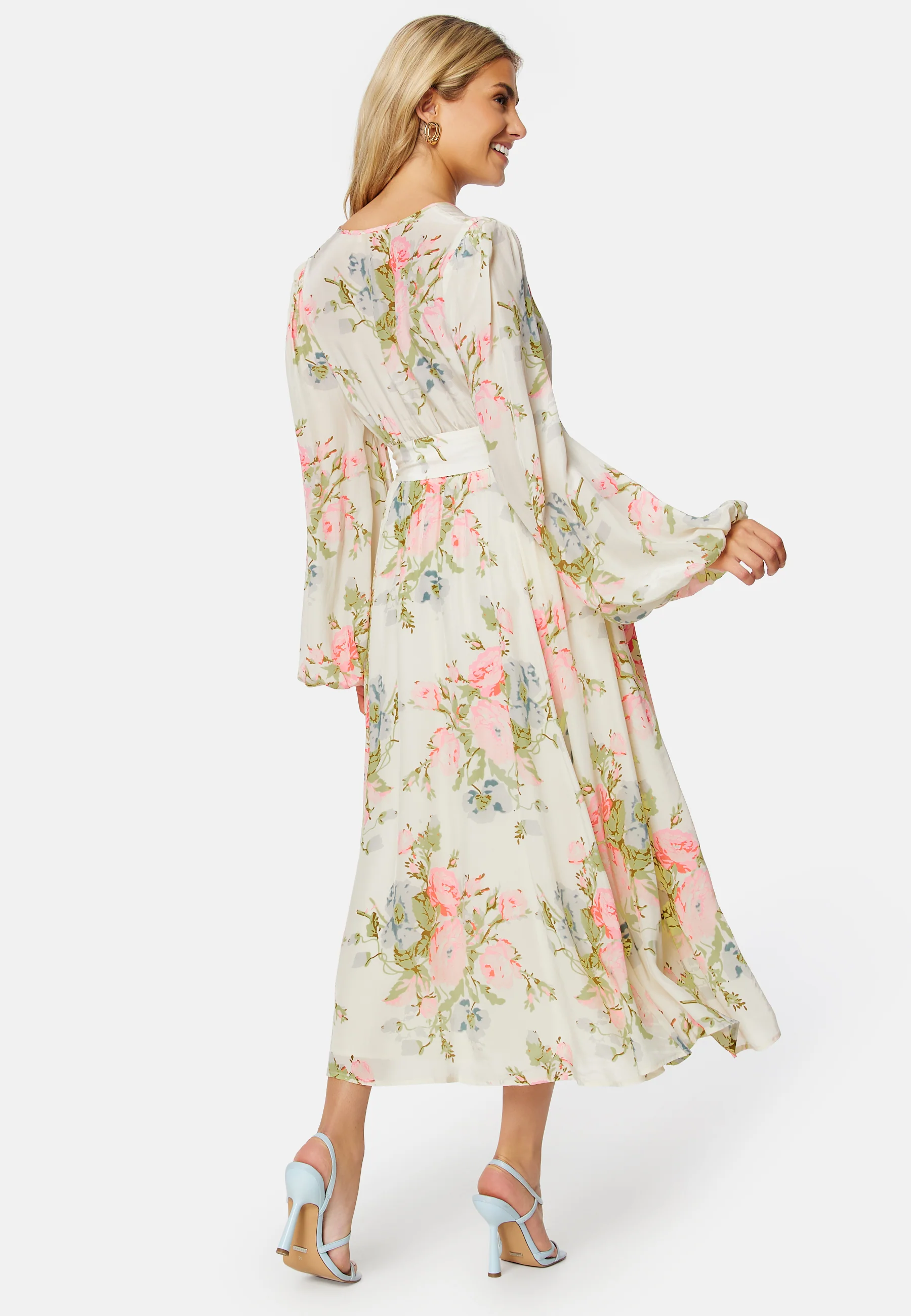 Satin Midi Dress - Image 2