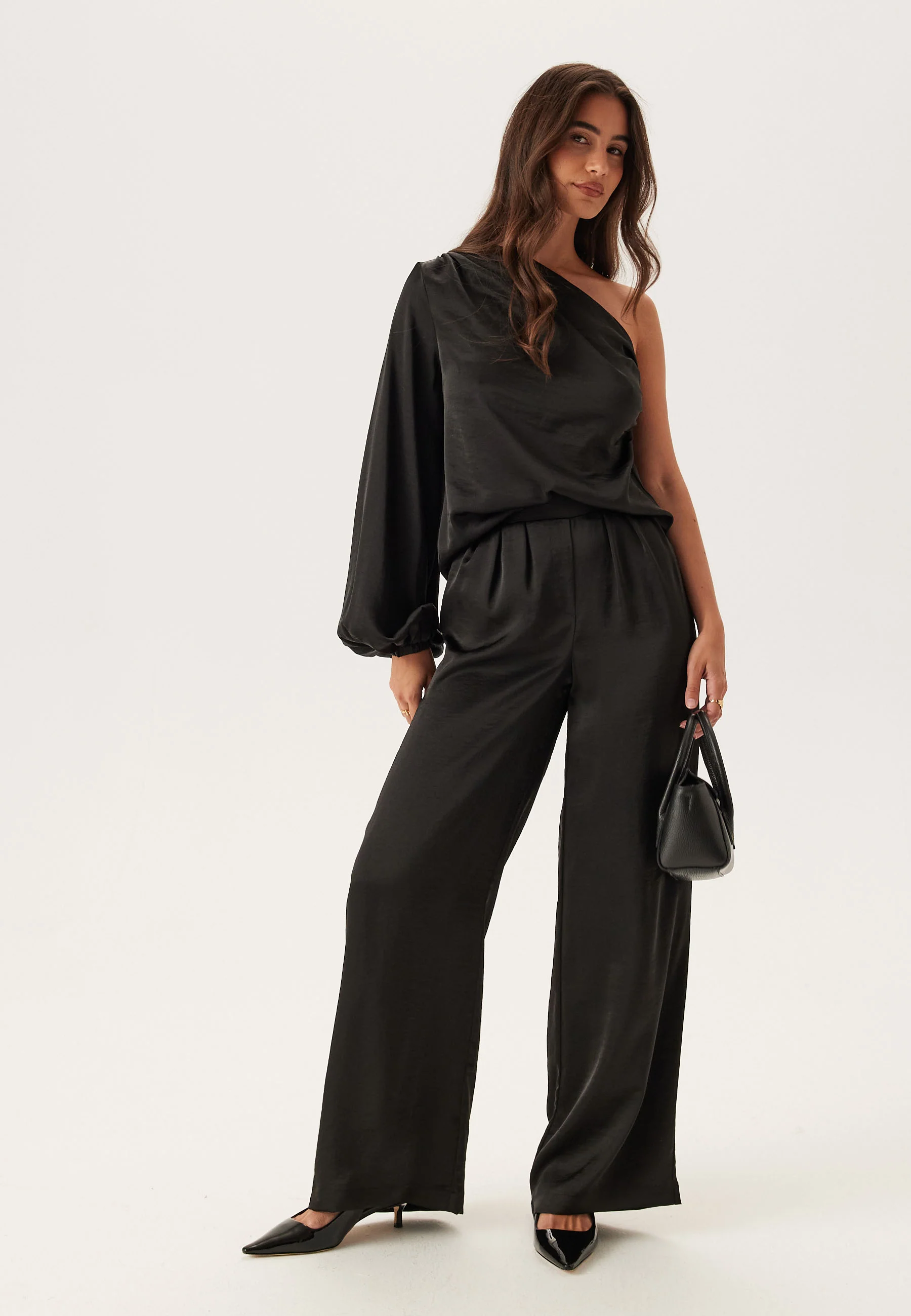 Satin One Shoulder Blouse - Image 5