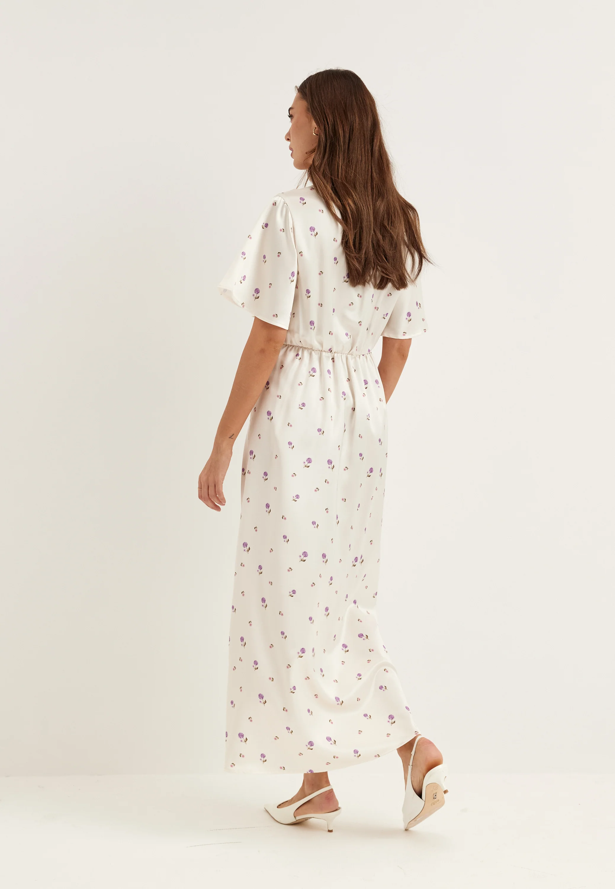 Satin Scarf Maxi Dress - Image 4