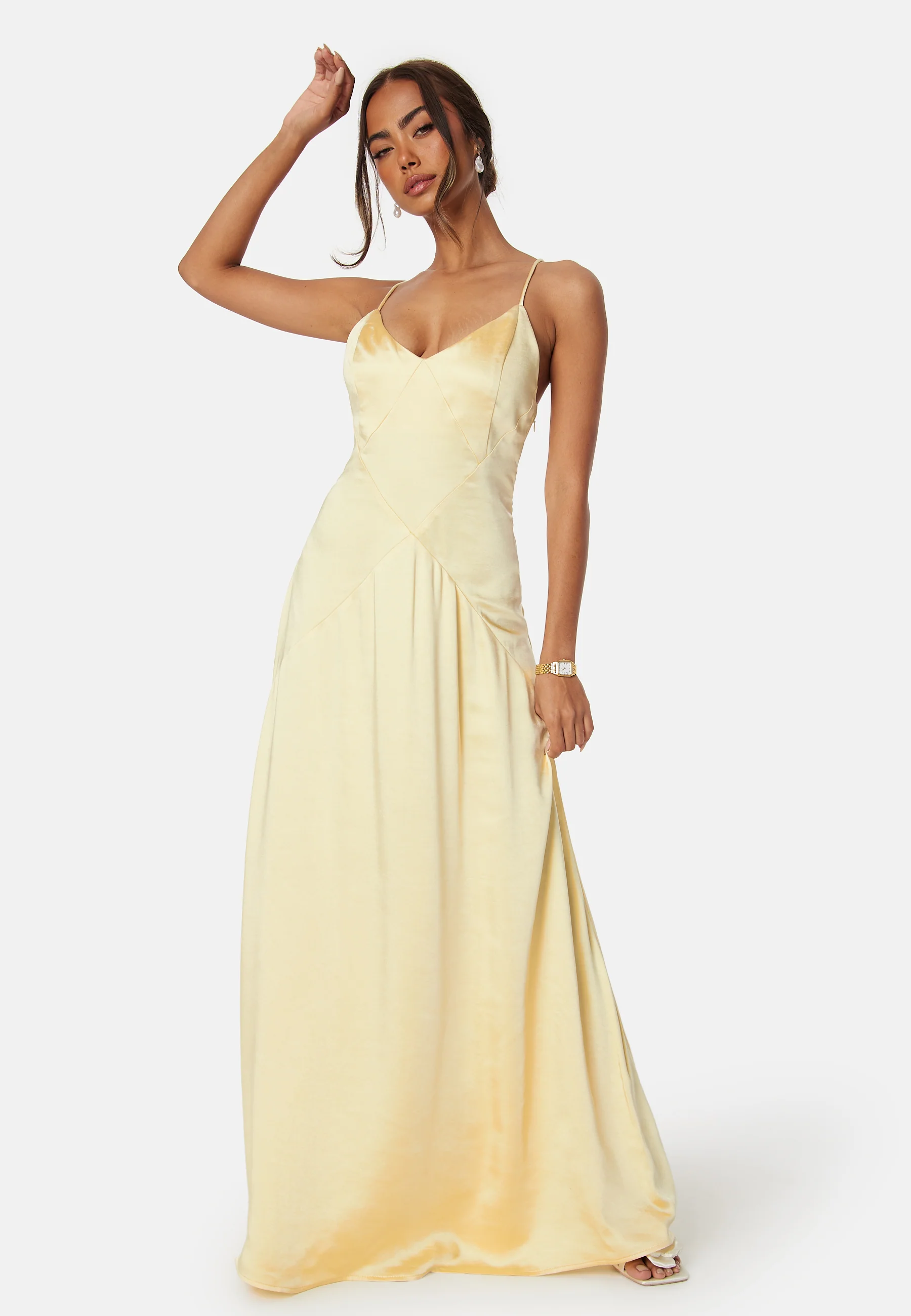 Satin Strap Gown - Image 2