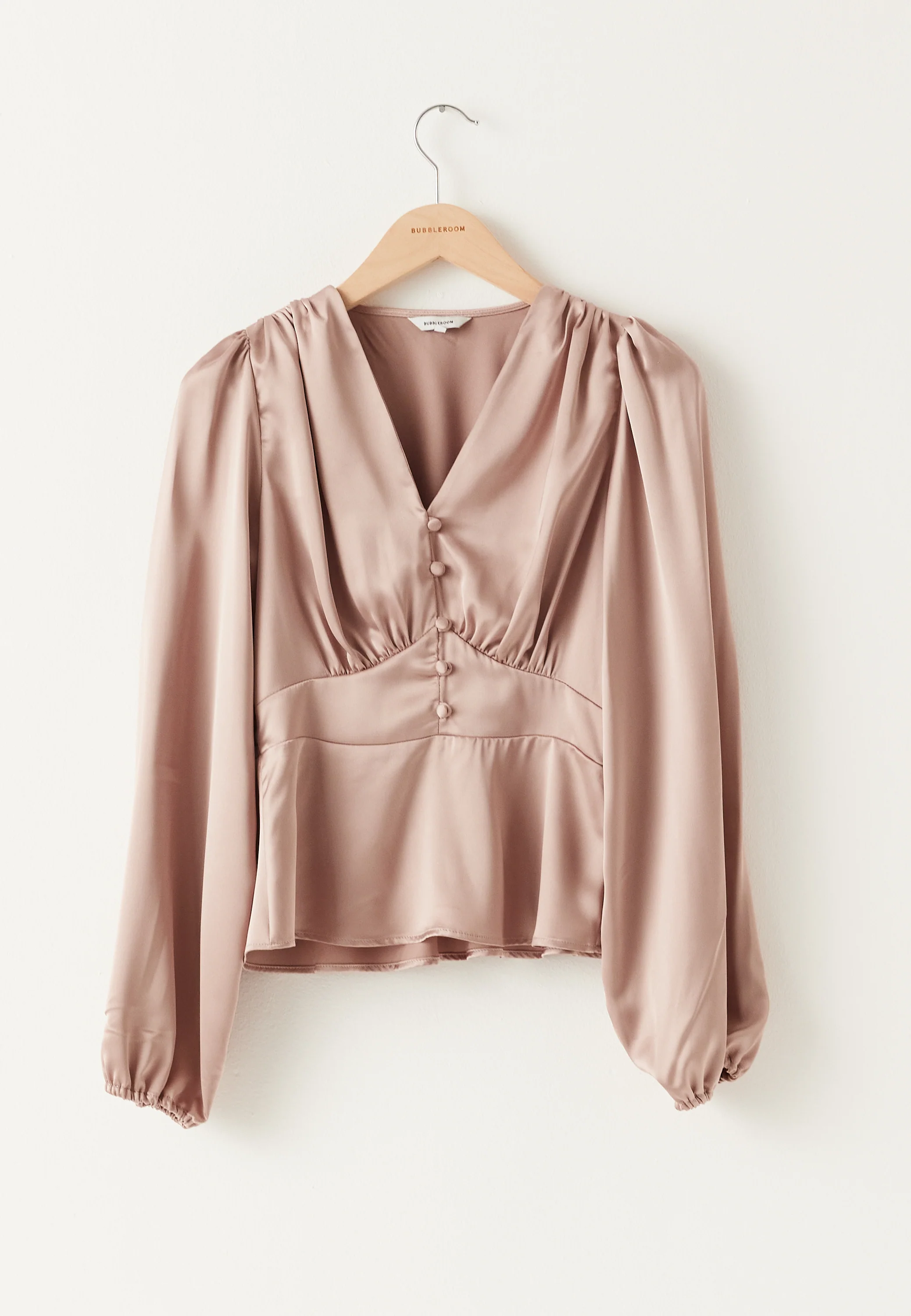 Satin V-neck Blouse - Image 6