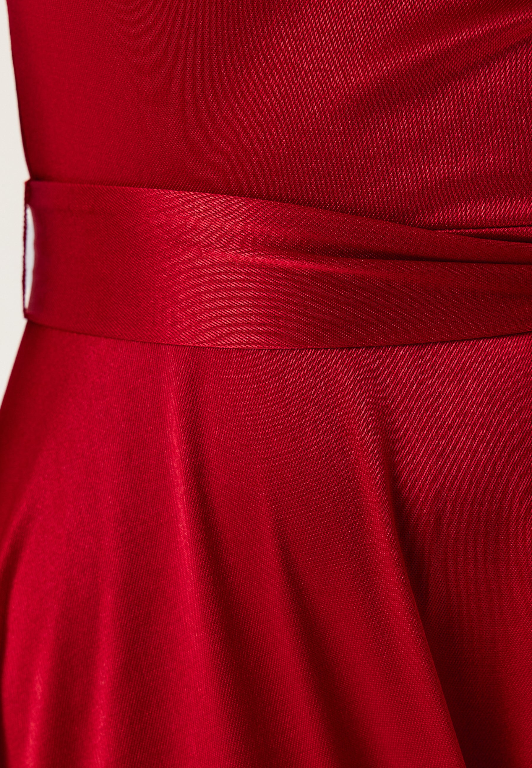 Satin Volume Sleeve Maxi Dress - Image 5