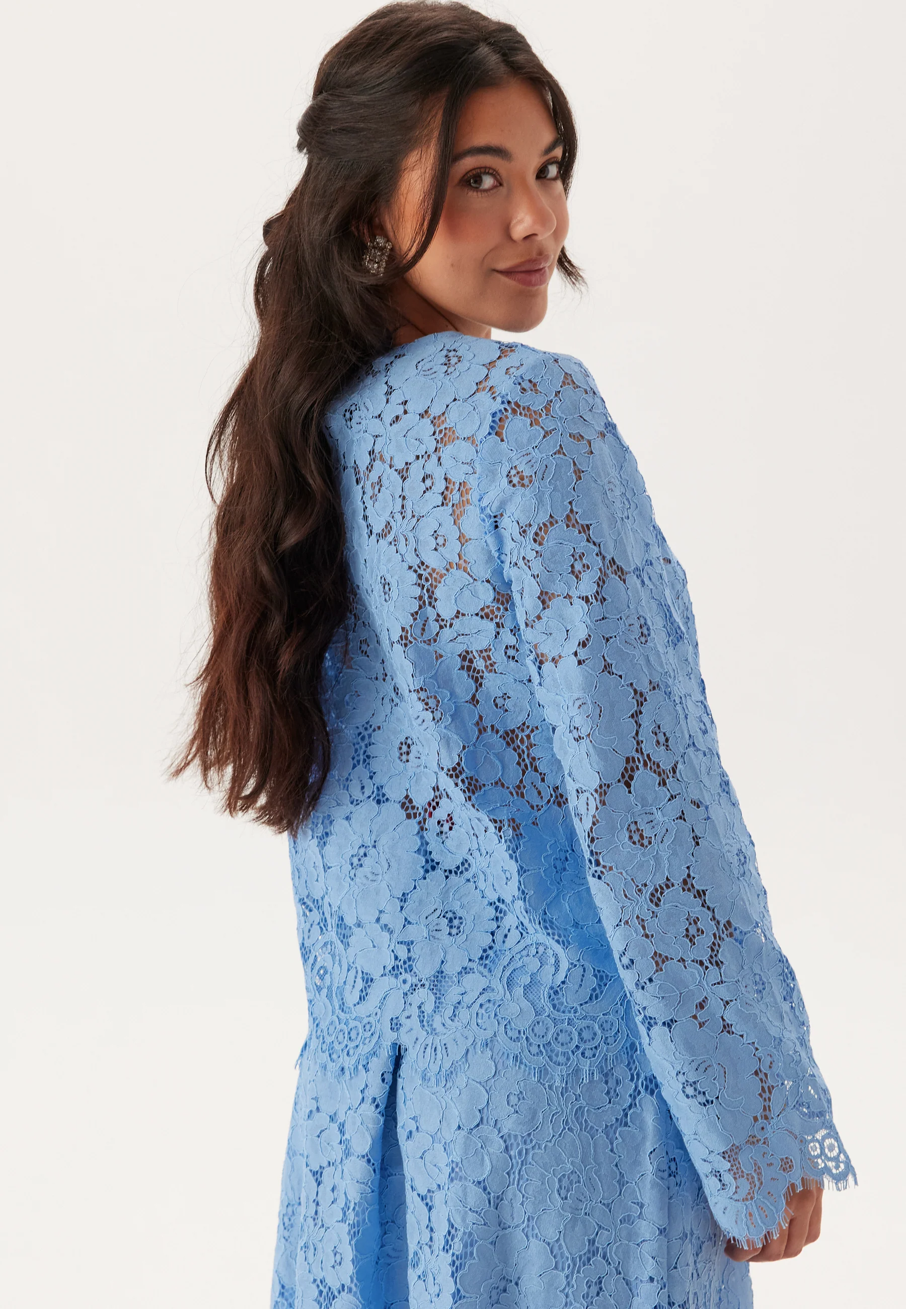 Scalloped Edge Lace Blouse - Image 2