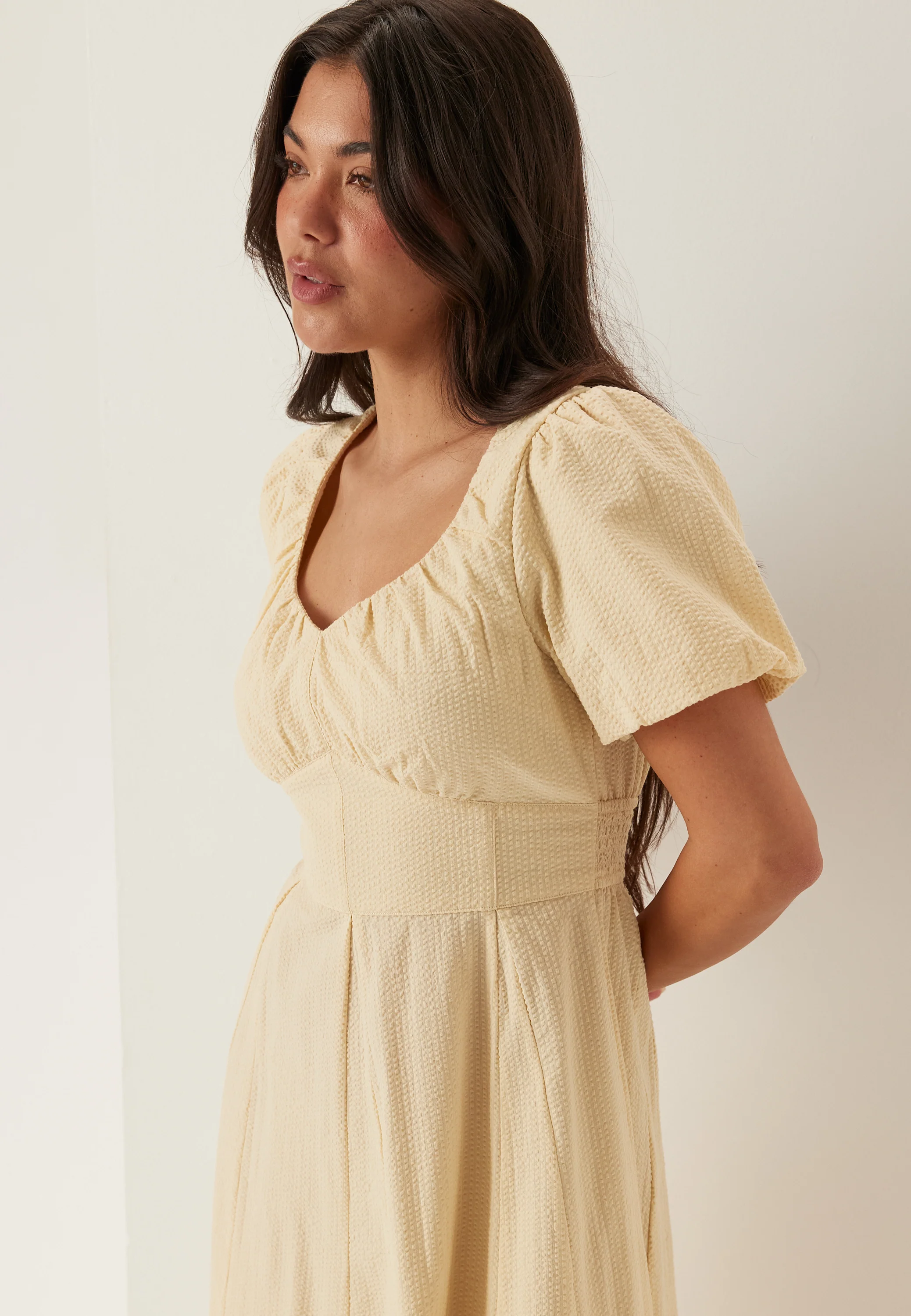 Seersucker Midi Dress - Image 2