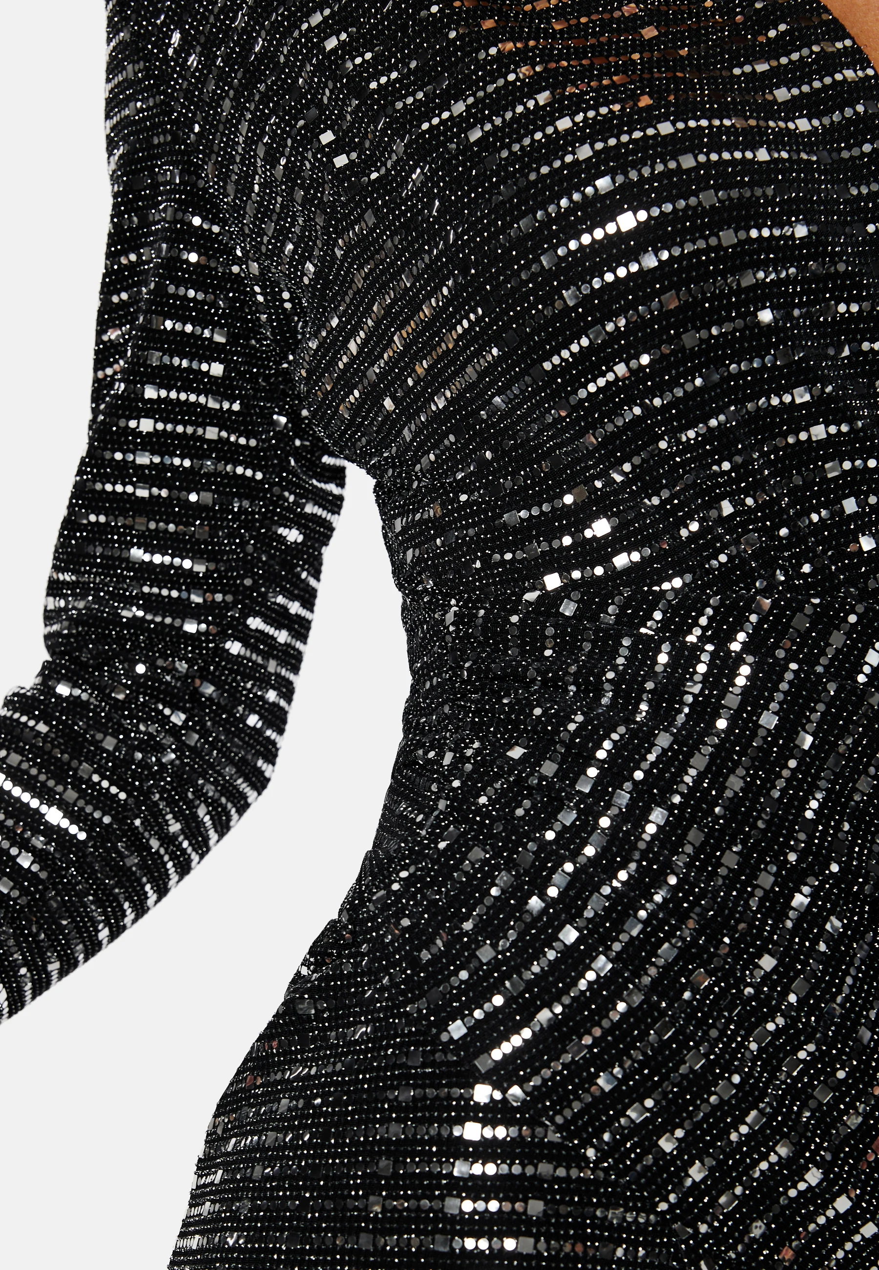 Sequin Rouch Maxi Dress - Image 4