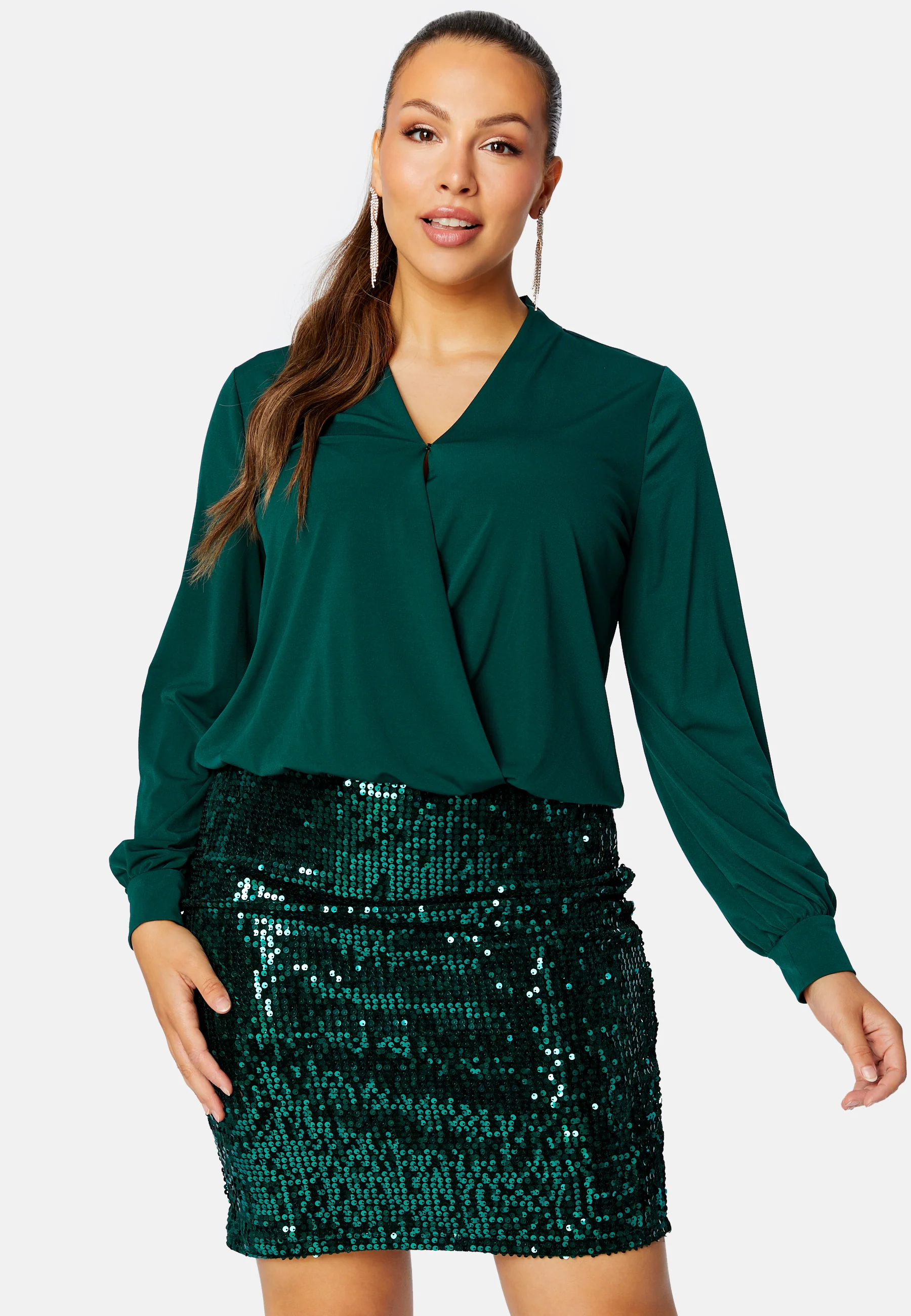 Sequin Skirt Short Dress - Image 6