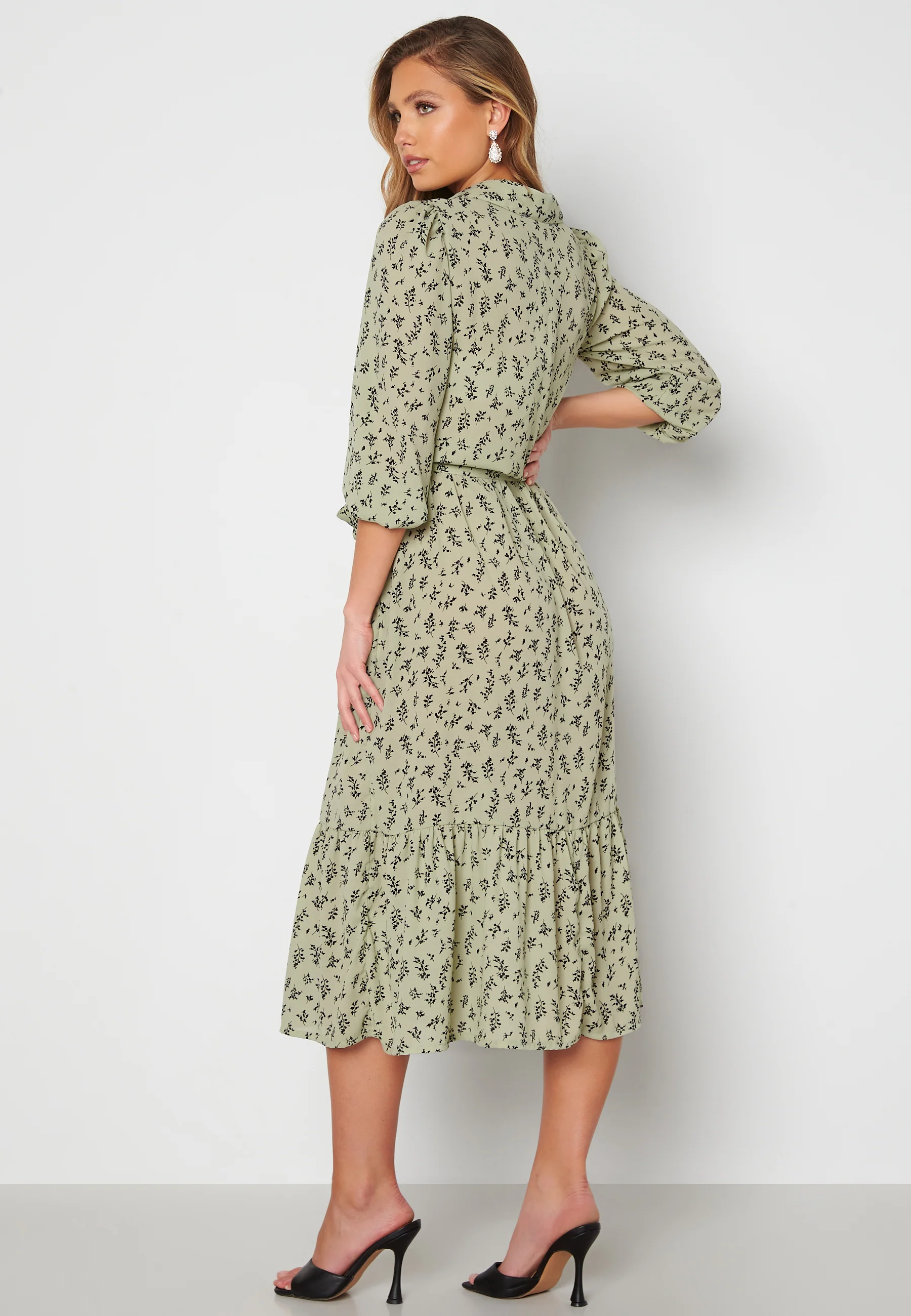 Serene puff sleeve dress - Image 2
