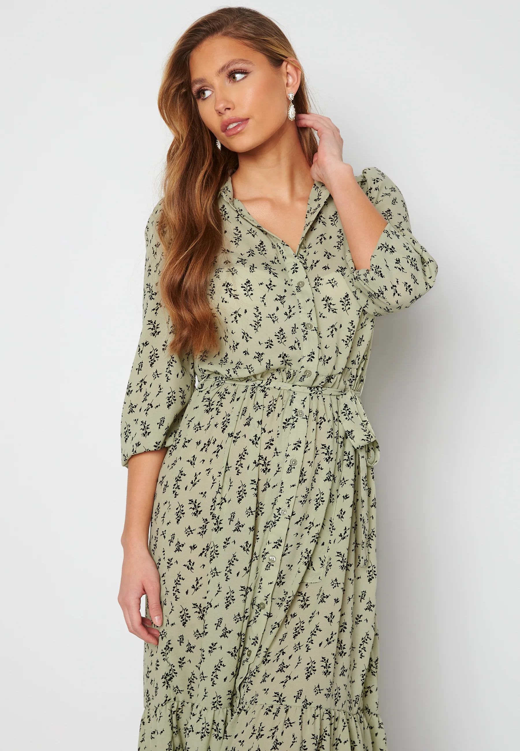Serene puff sleeve dress - Image 3