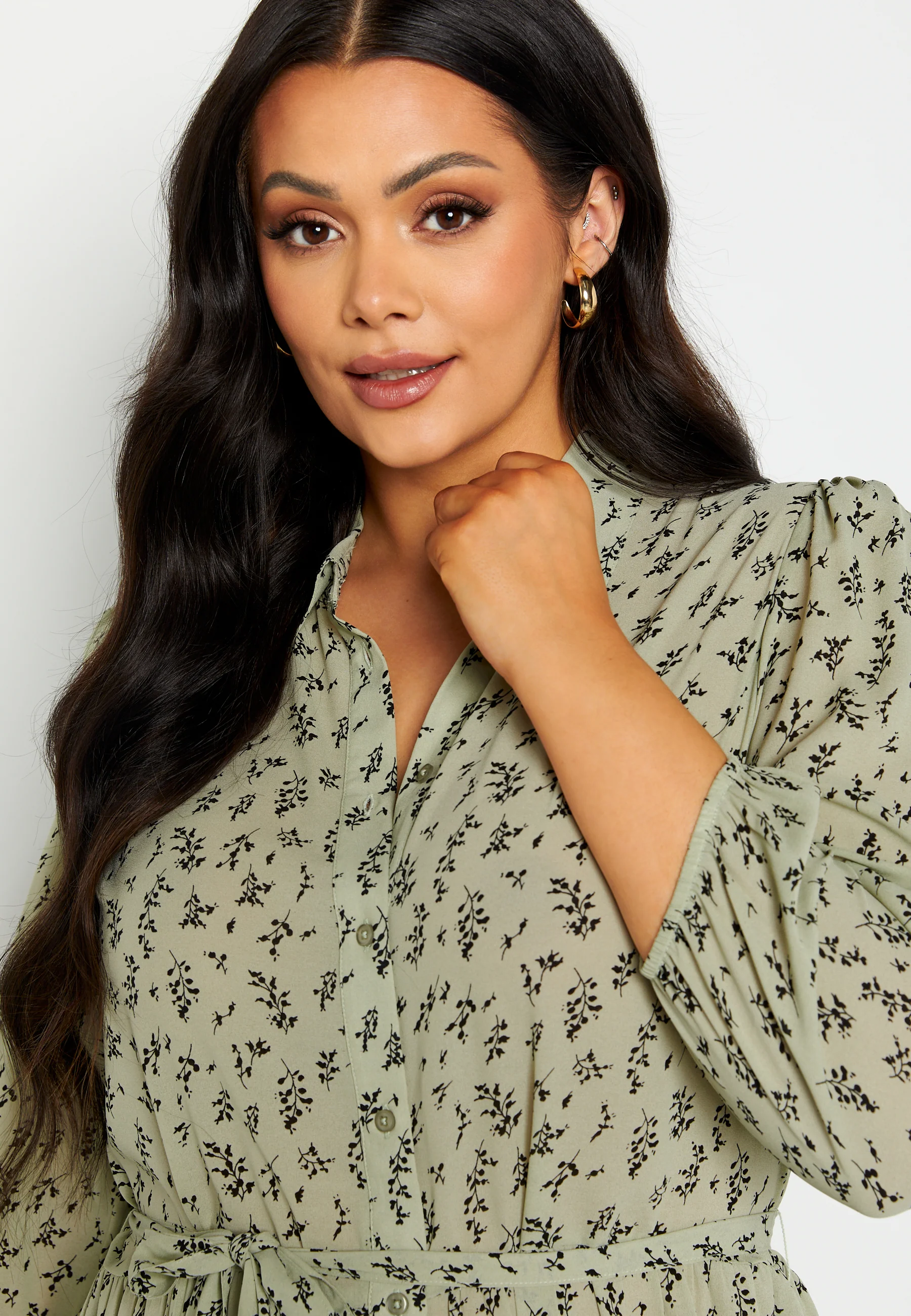 Serene puff sleeve dress - Image 8